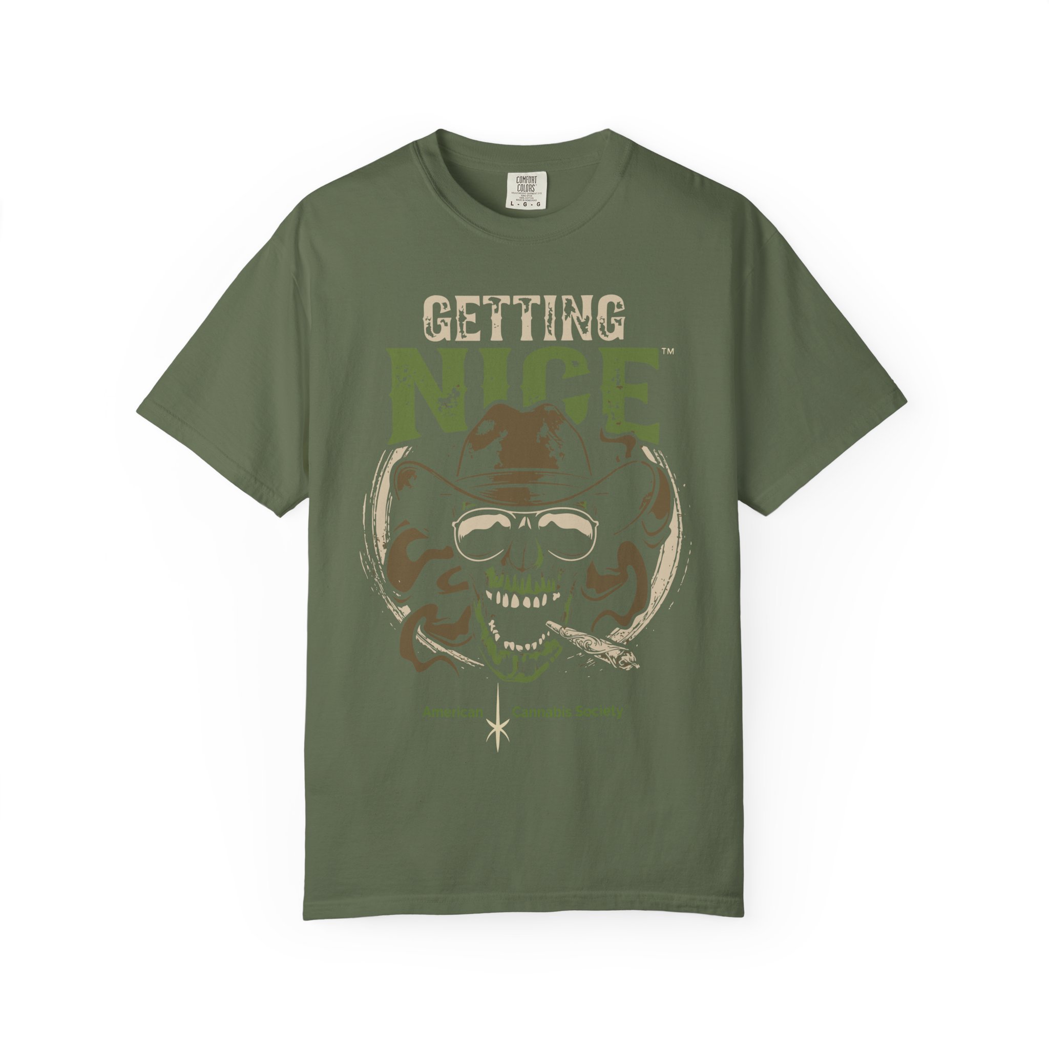 Getting Nice Skull Cowboy T-Shirt — Retro Western Graphic Tee - Image 37