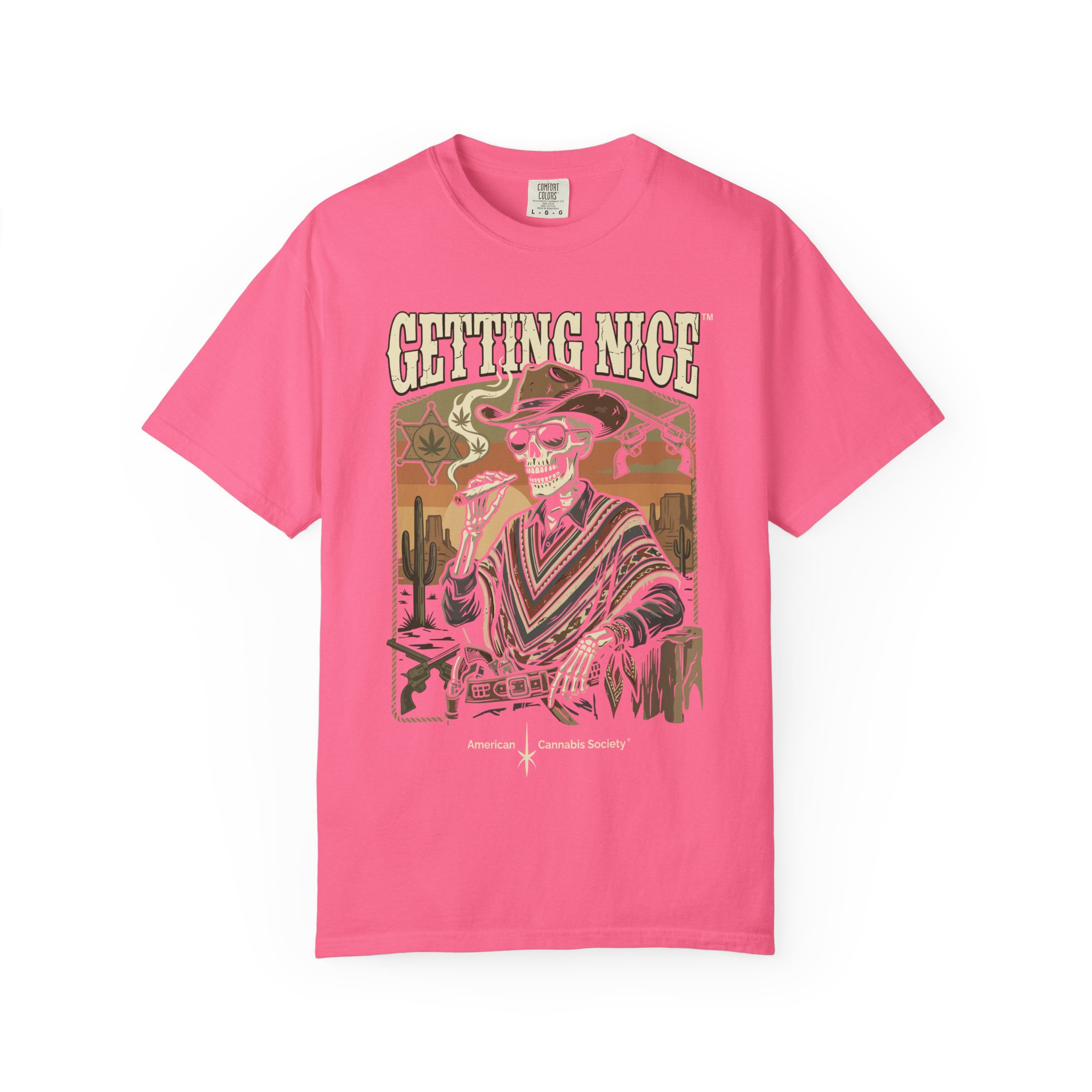 Getting Nice™ Skull T-Shirt — Retro Western Skeleton Graphic Tee - Image 45
