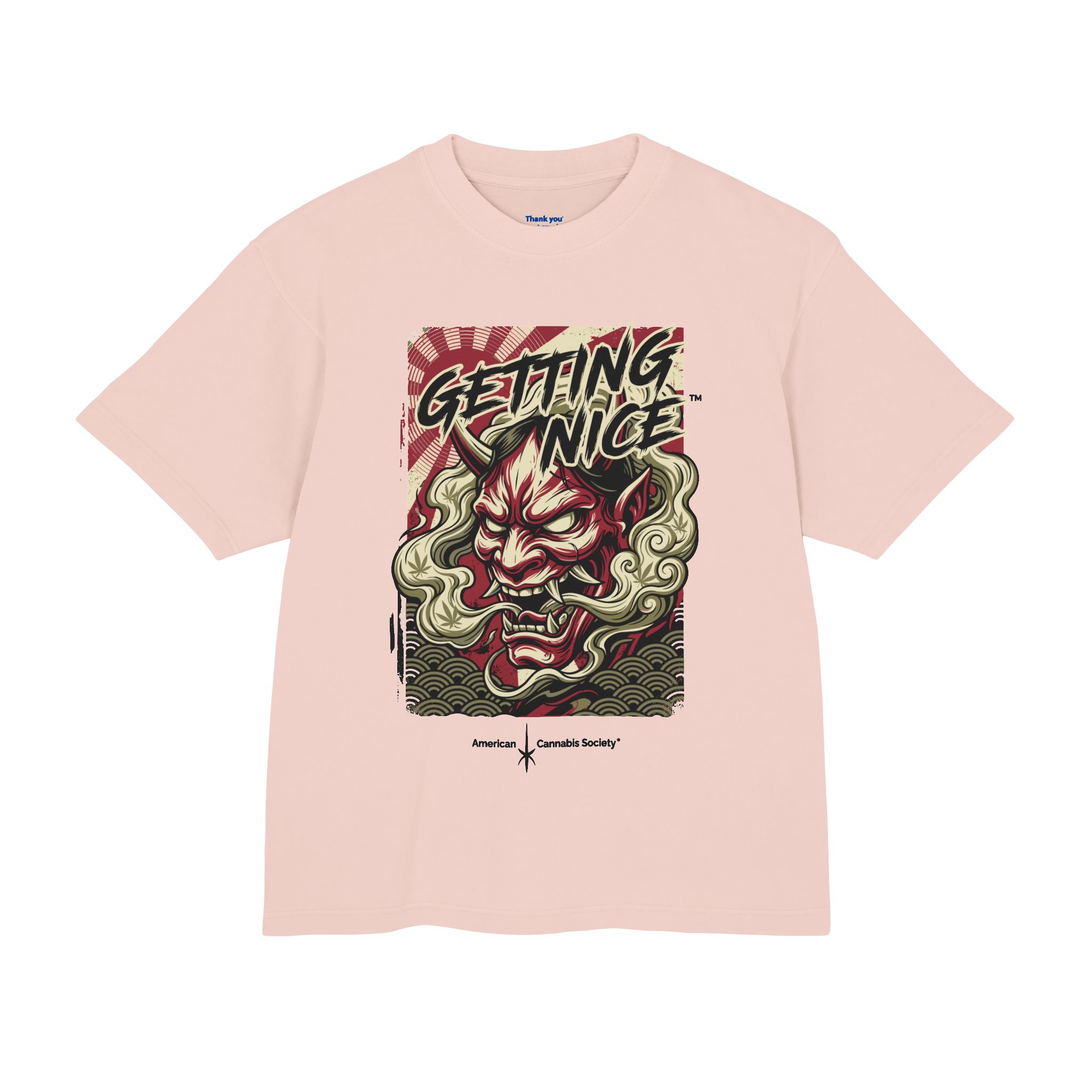 Getting Nice Oni Graphic Tee — Japanese Demon Mask Streetwear Shirt - Image 9
