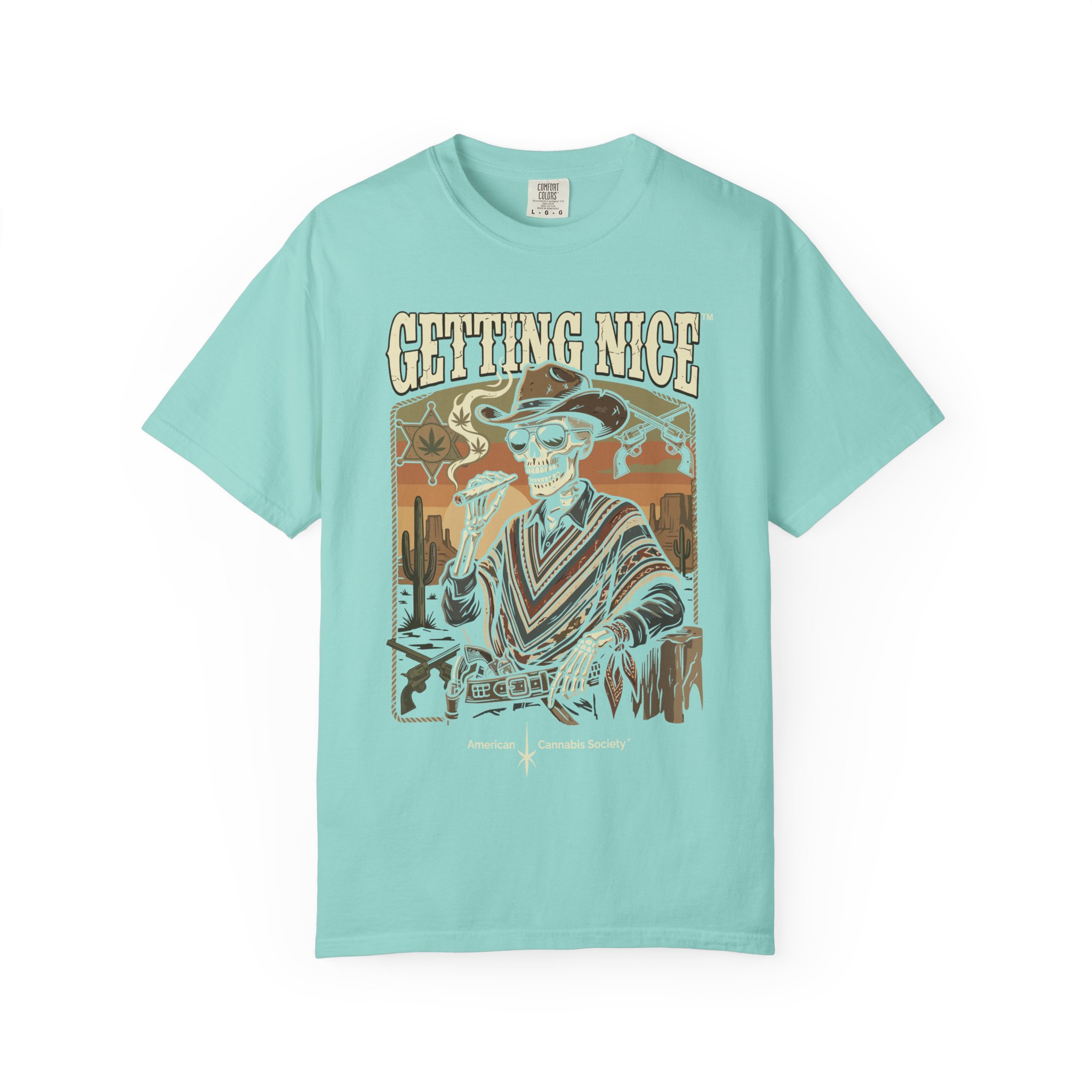 Getting Nice™ Skull T-Shirt — Retro Western Skeleton Graphic Tee - Image 33