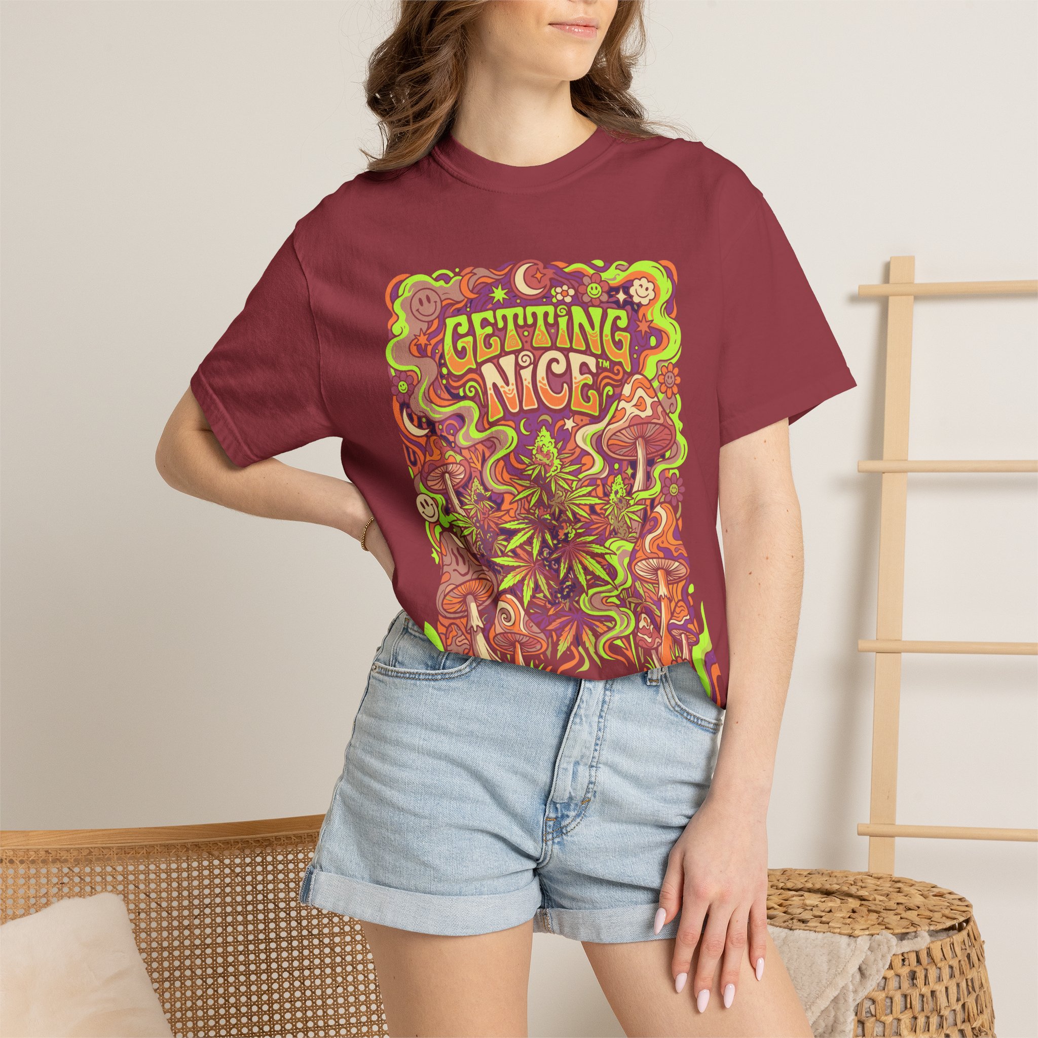 Psychedelic Getting Nice™ Graphic T-Shirt - Image 56