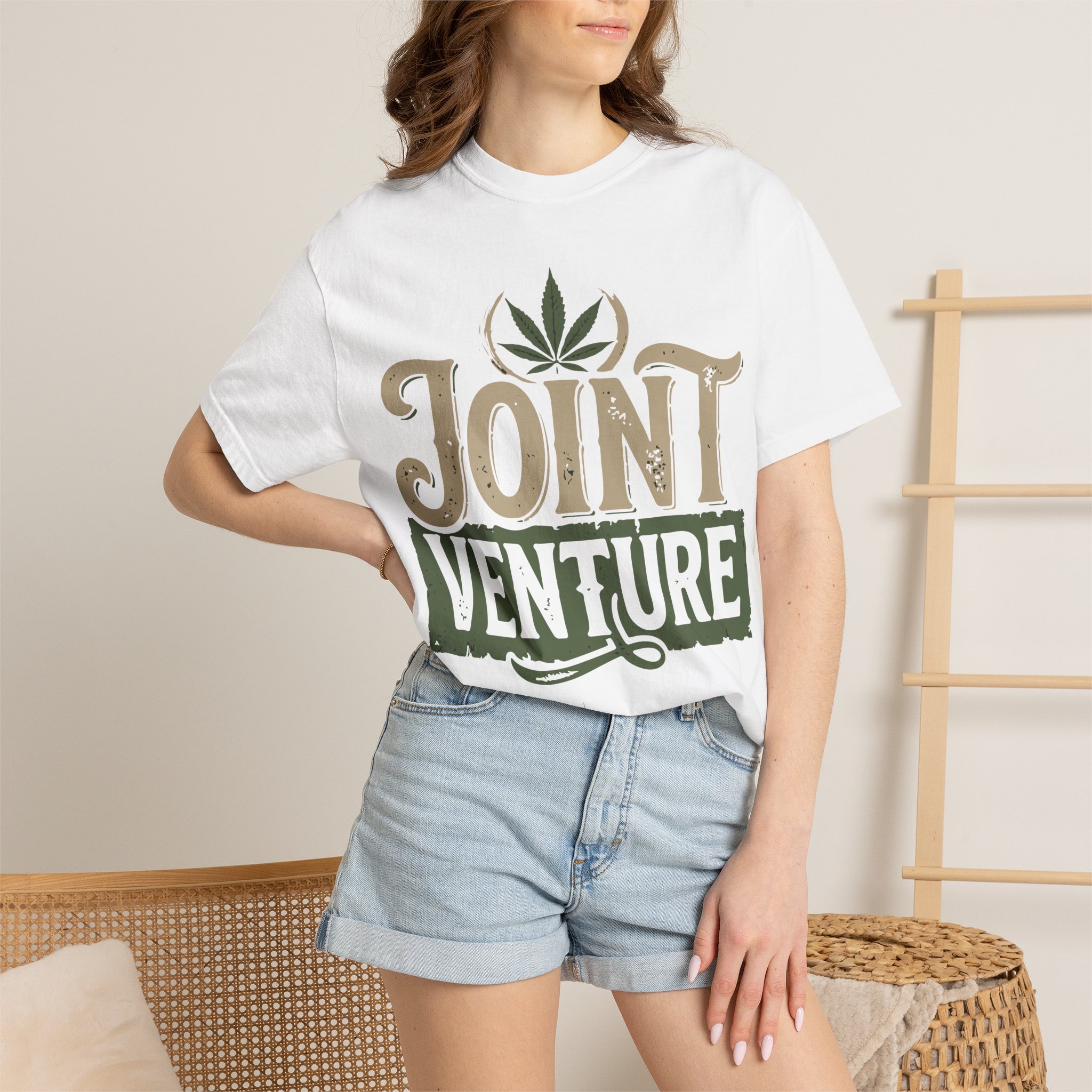 American Cannabis Society® Joint Venture T-Shirt — Cannabis Leaf Vintage Graphic Tee - Image 4