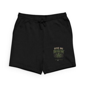 Give Me My Medicine™ Cannabis Leaf Sweatshorts — Lounge Shorts
