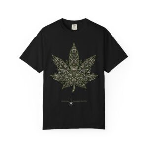 Cannabis Leaf Graphic T-Shirt – American Cannabis Society® Minimal Tee