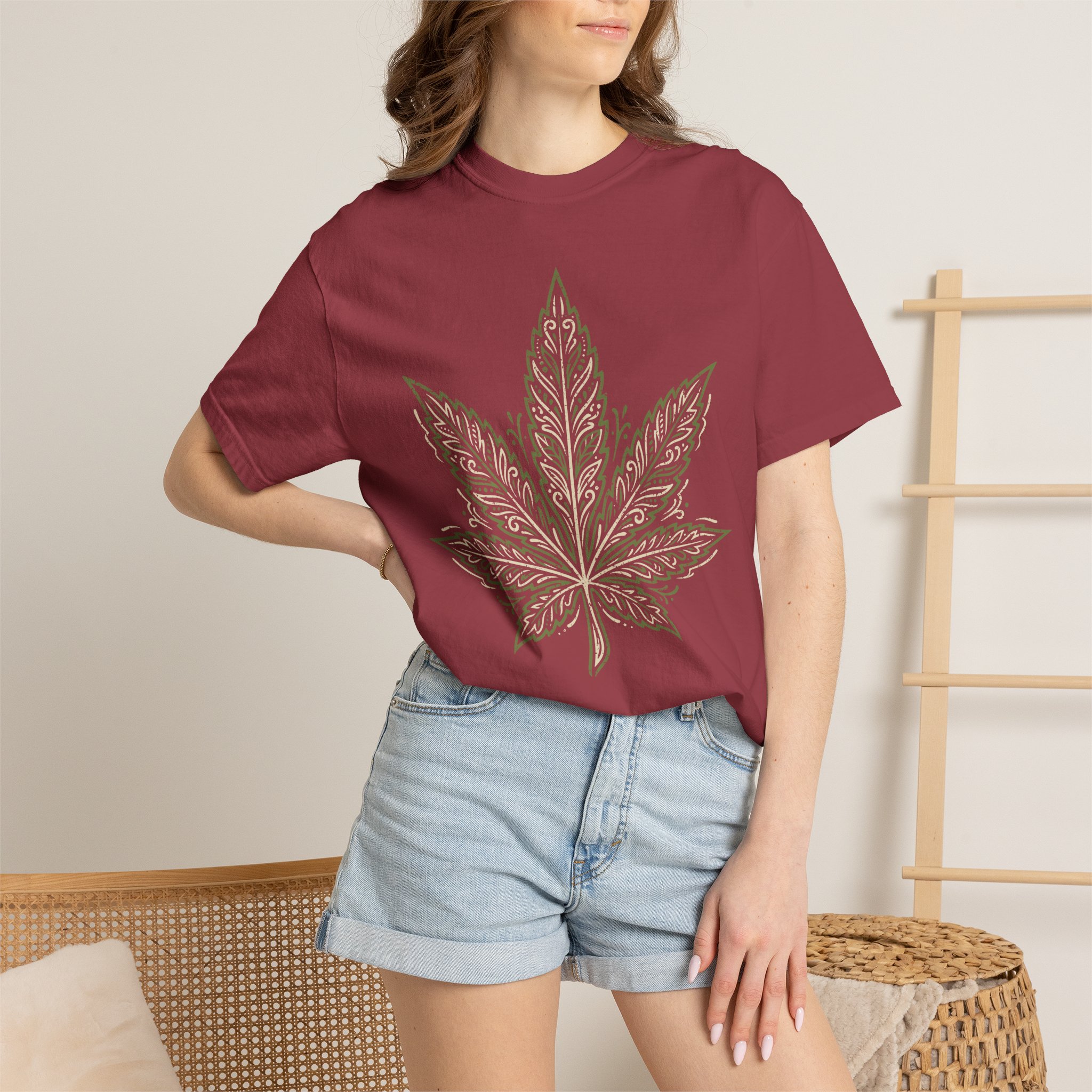 Cannabis Leaf Graphic T-Shirt – American Cannabis Society® Minimal Tee - Image 52