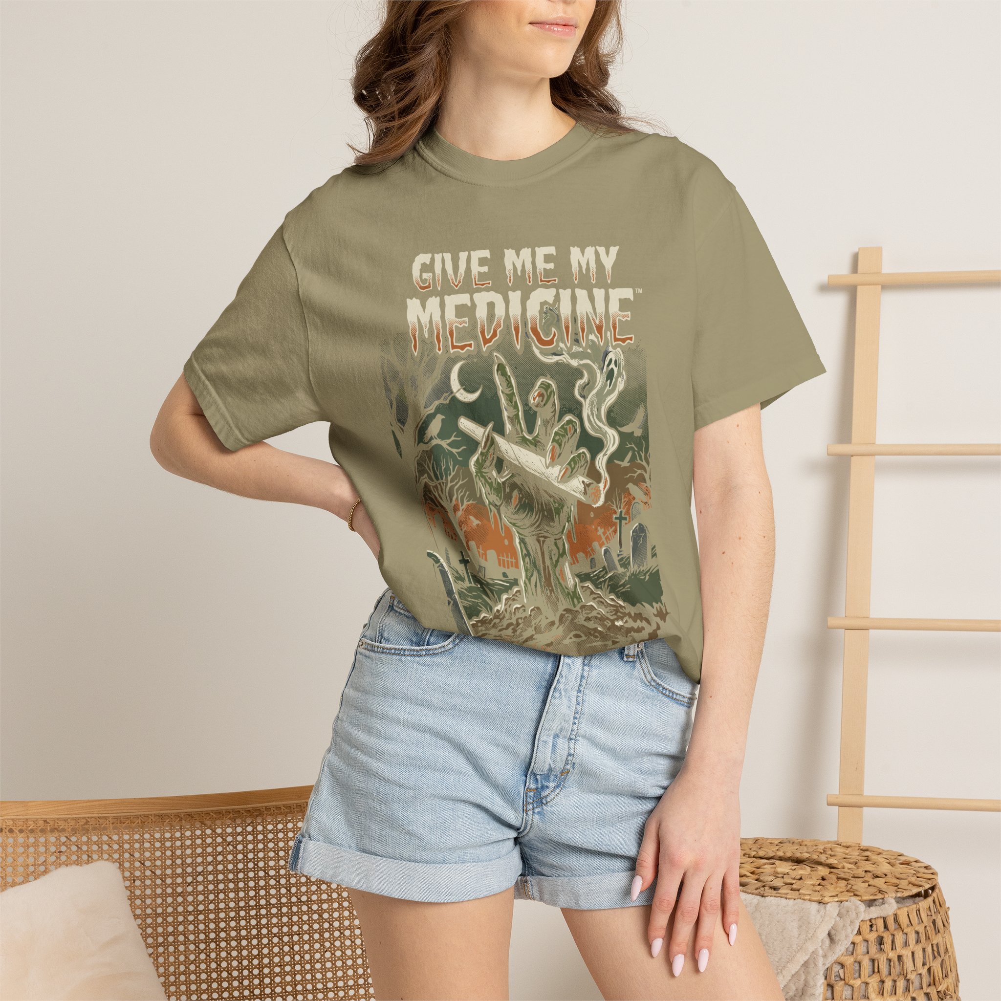 Give Me My Medicine™ Retro Horror Surf Band Tee - Image 4