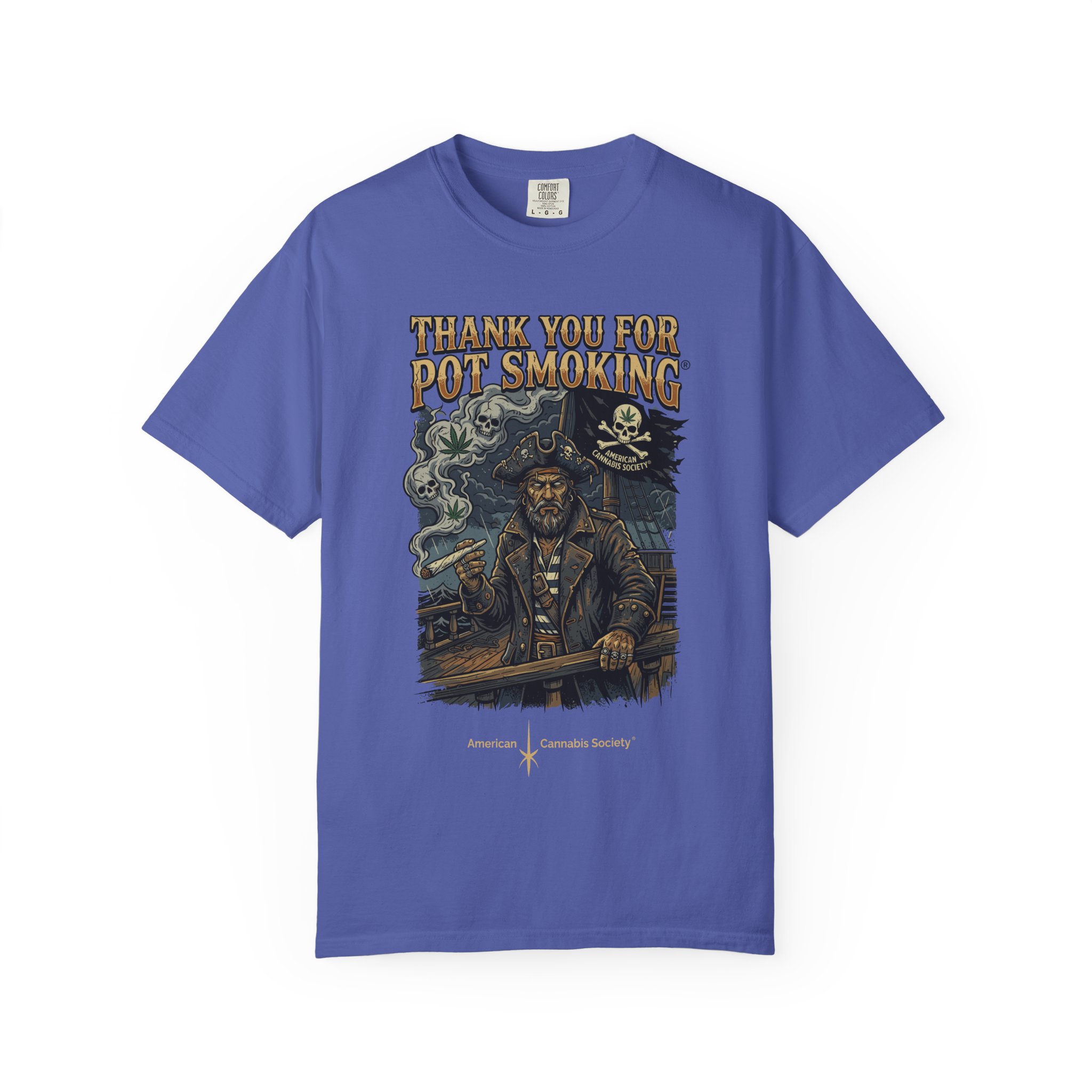 Thank You For Pot Smoking® Vintage Pirate Graphic T-Shirt - Image 29