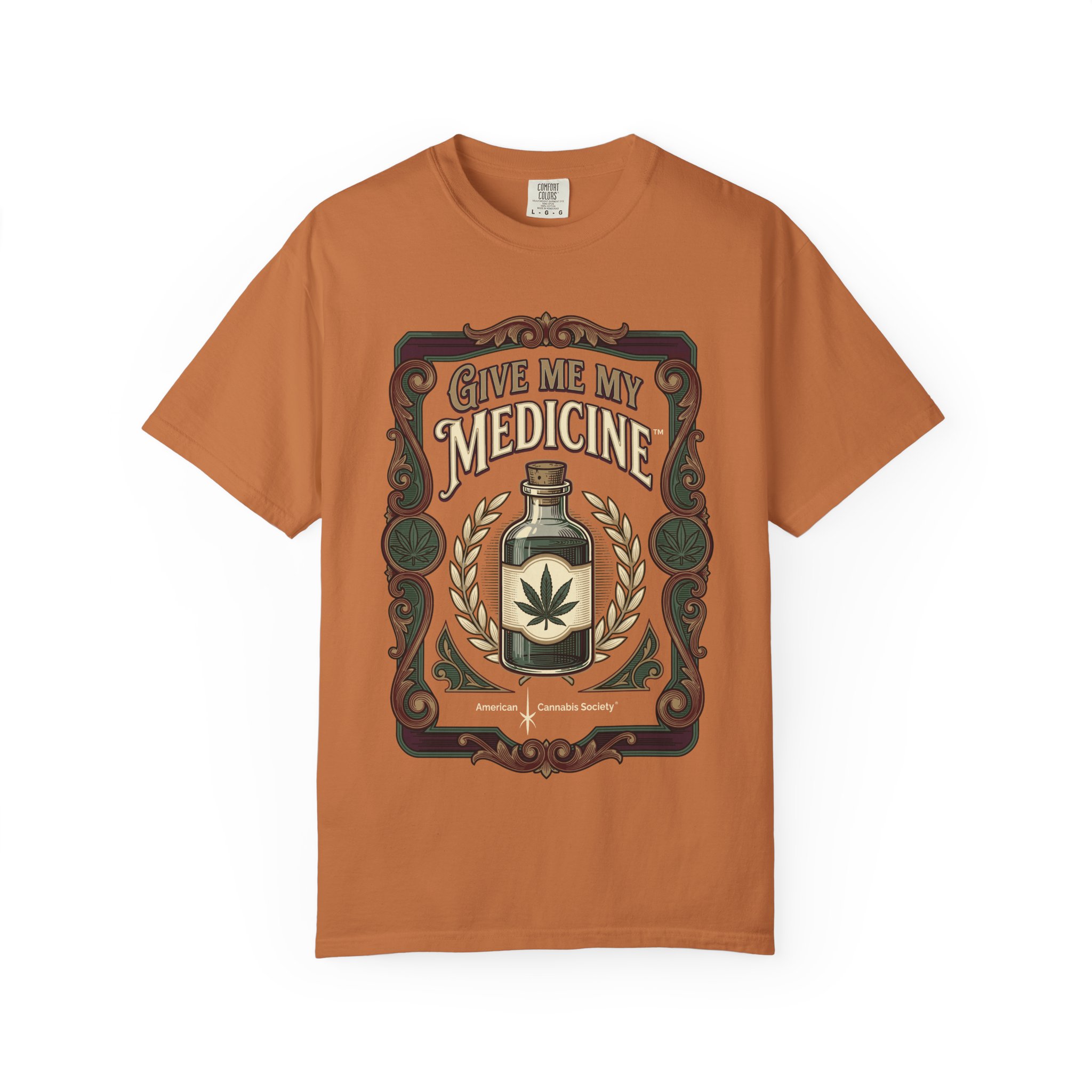 Give Me My Medicine™ T-Shirt — Vintage Cannabis Bottle Graphic Tee - Image 5