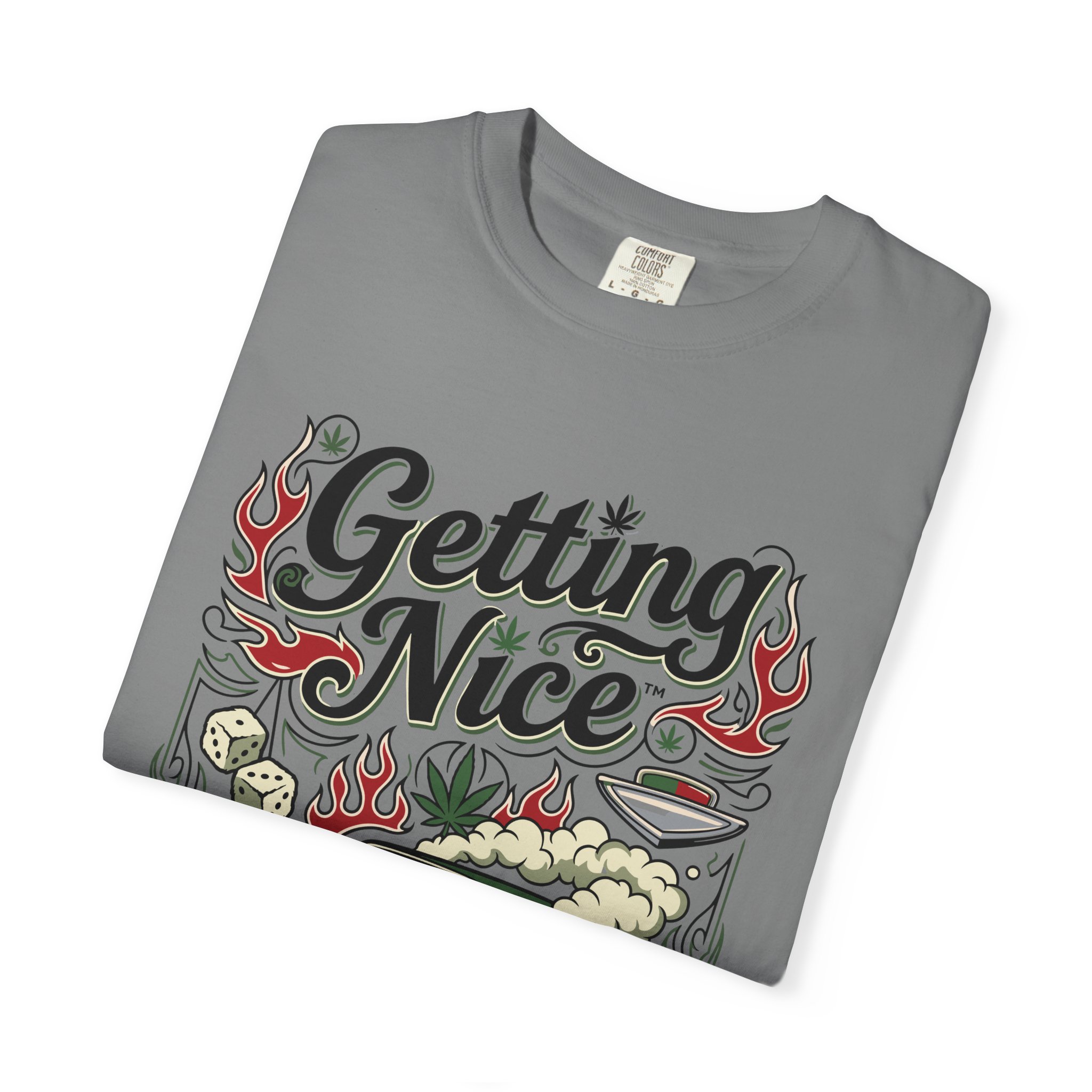 Getting Nice™ Lowrider T-Shirt — Cannabis Car Culture Graphic Tee - Image 35
