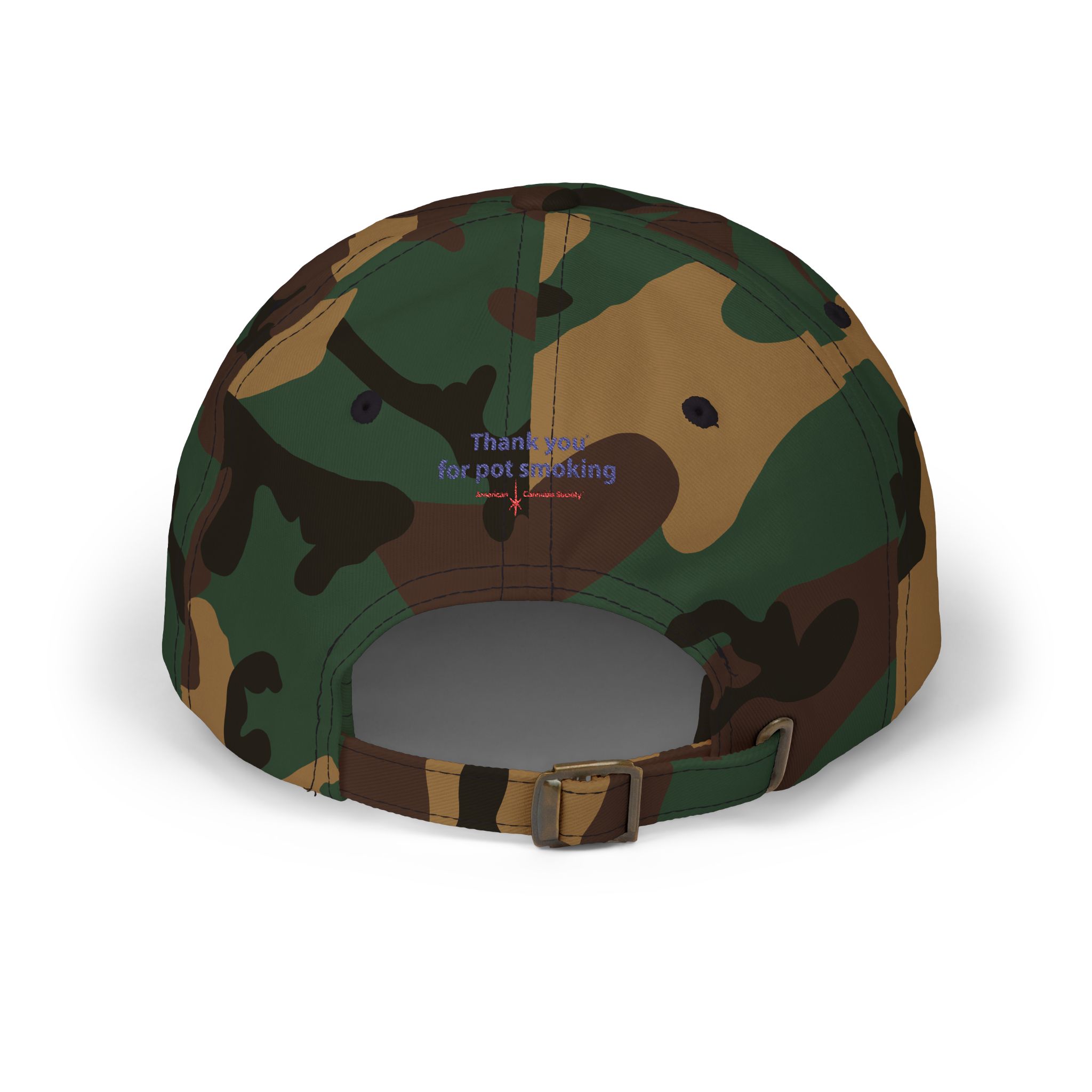 American Flag Cannabis Leaf Dad Cap — Embroidered Patriotic Hat | Yupoong by GreenRX™ | American Cannabis Society® Approved - Image 14