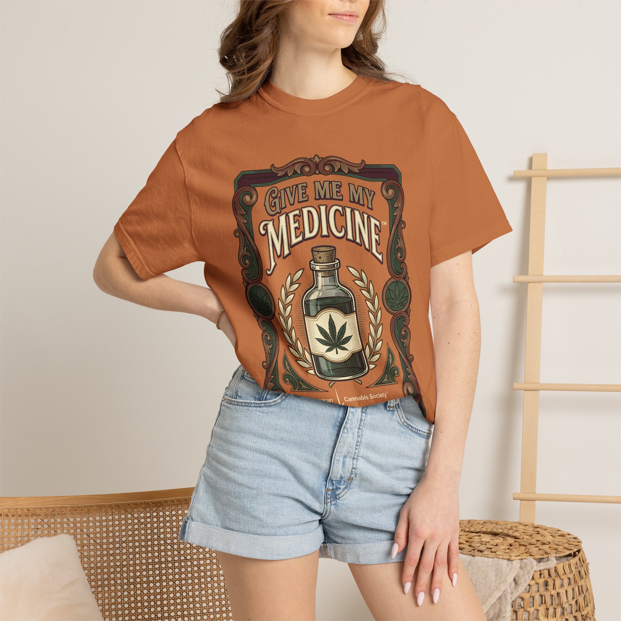 Give Me My Medicine™ T-Shirt — Vintage Cannabis Bottle Graphic Tee - Image 8