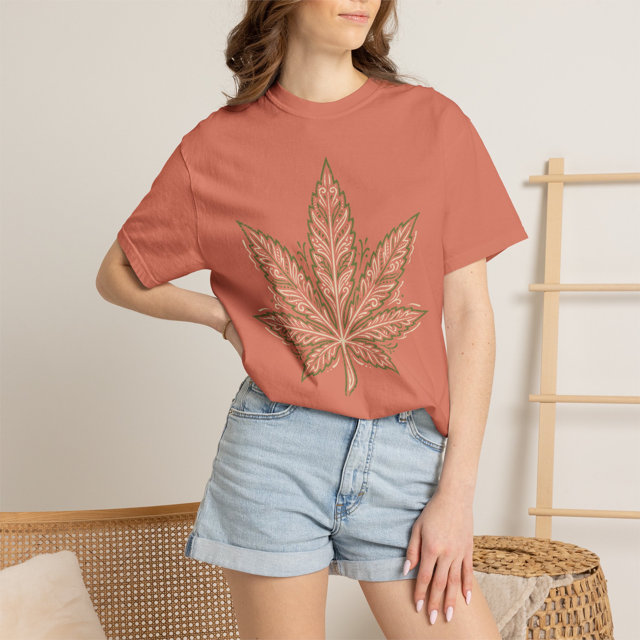 Cannabis Leaf Graphic T-Shirt – American Cannabis Society® Minimal Tee - Image 8