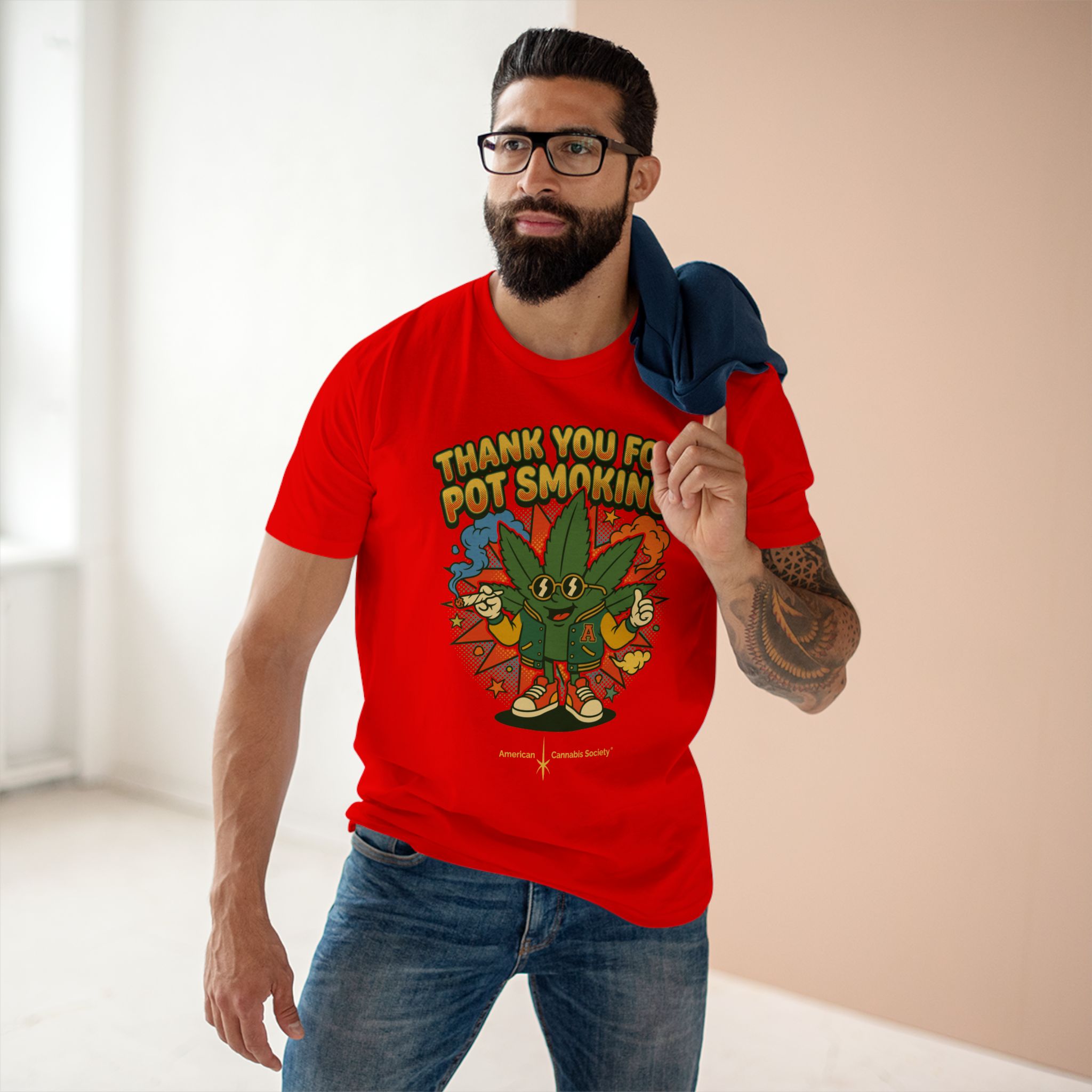 Thank You for Pot Smoking® T-Shirt — Retro Cannabis Graphic Tee - Image 7