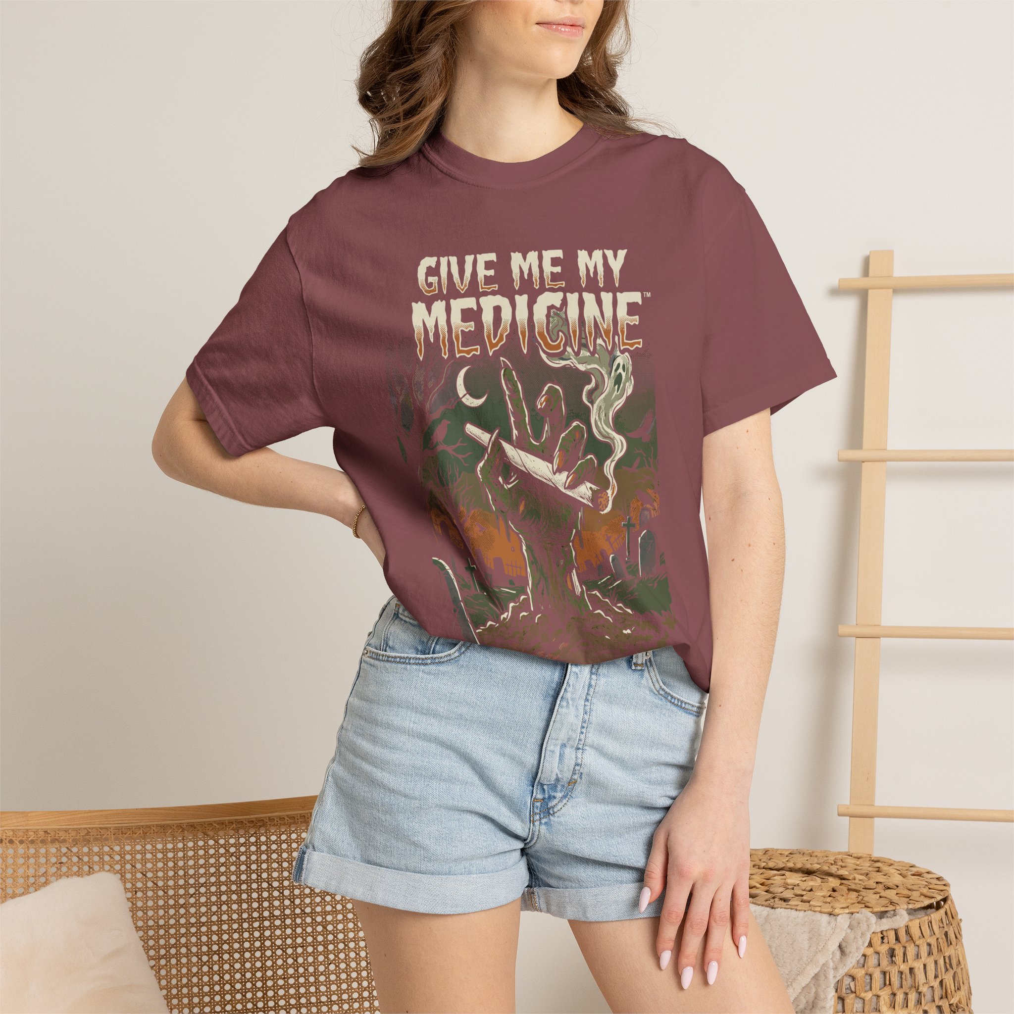 Give Me My Medicine™ Retro Horror Surf Band Tee - Image 16