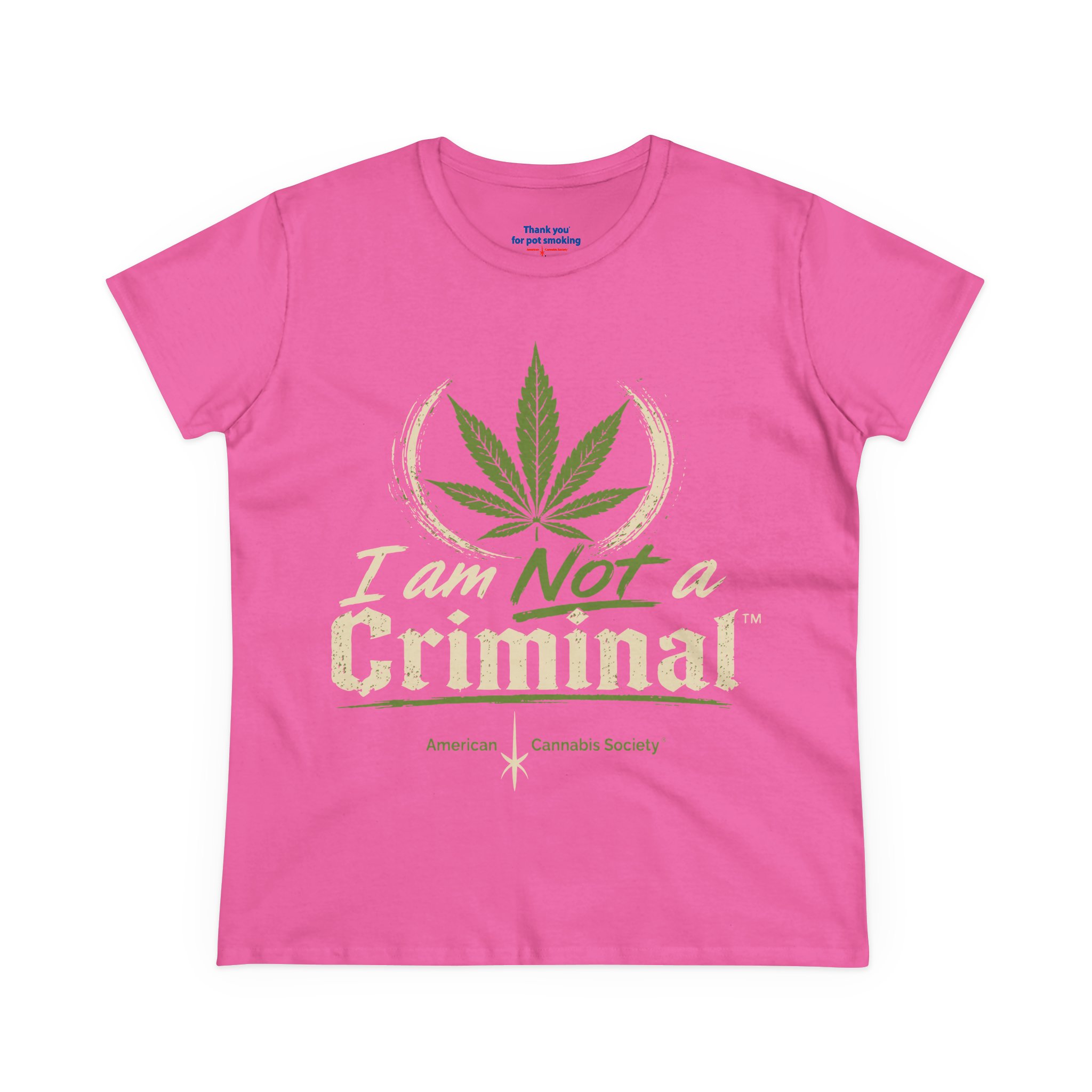 Women's Tee — "I Am Not a Criminal" Cannabis Leaf Graphic - Image 33