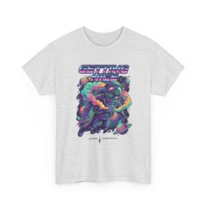 Getting Nice™ Astronaut T-Shirt — Retro Neon Space Cannabis Graphic Tee