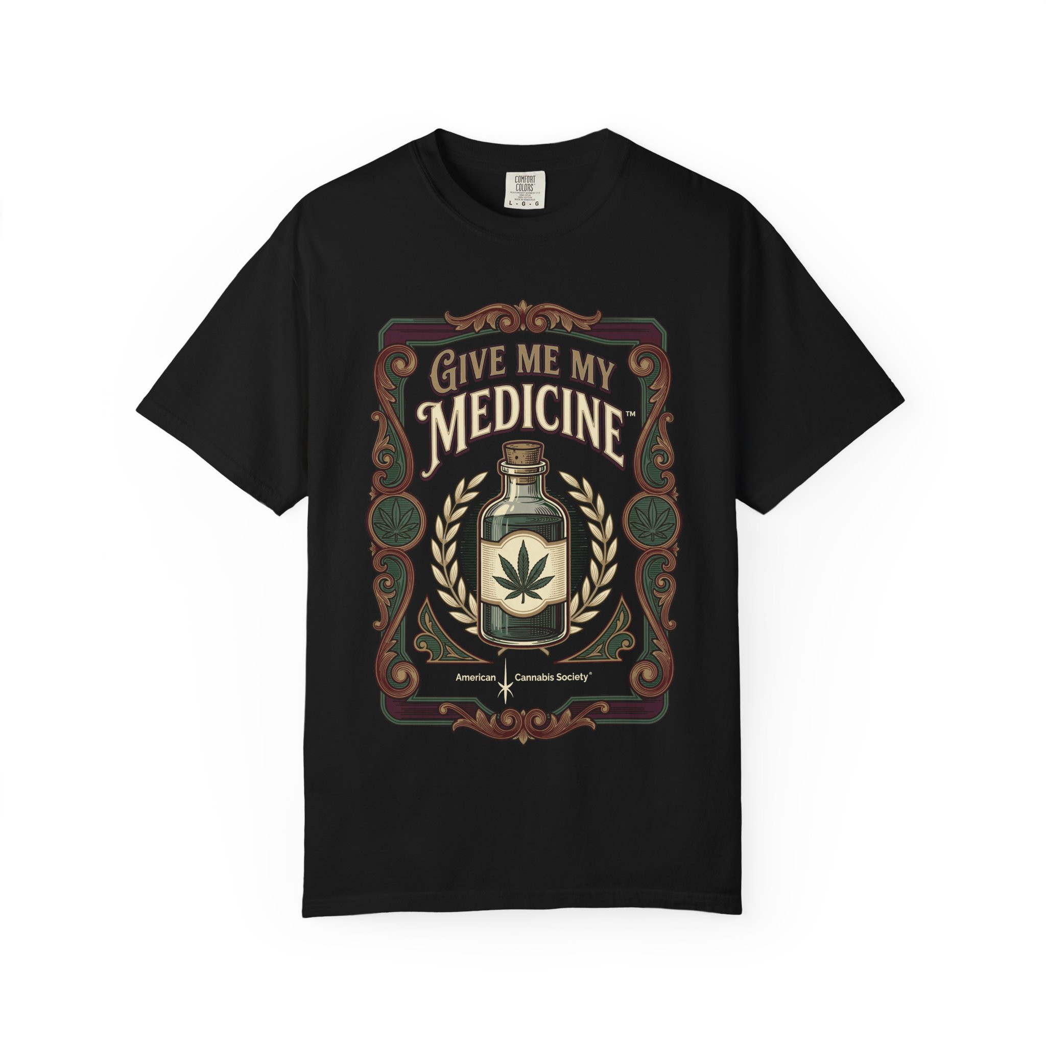 Give Me My Medicine™ T-Shirt — Vintage Cannabis Bottle Graphic Tee - Image 33