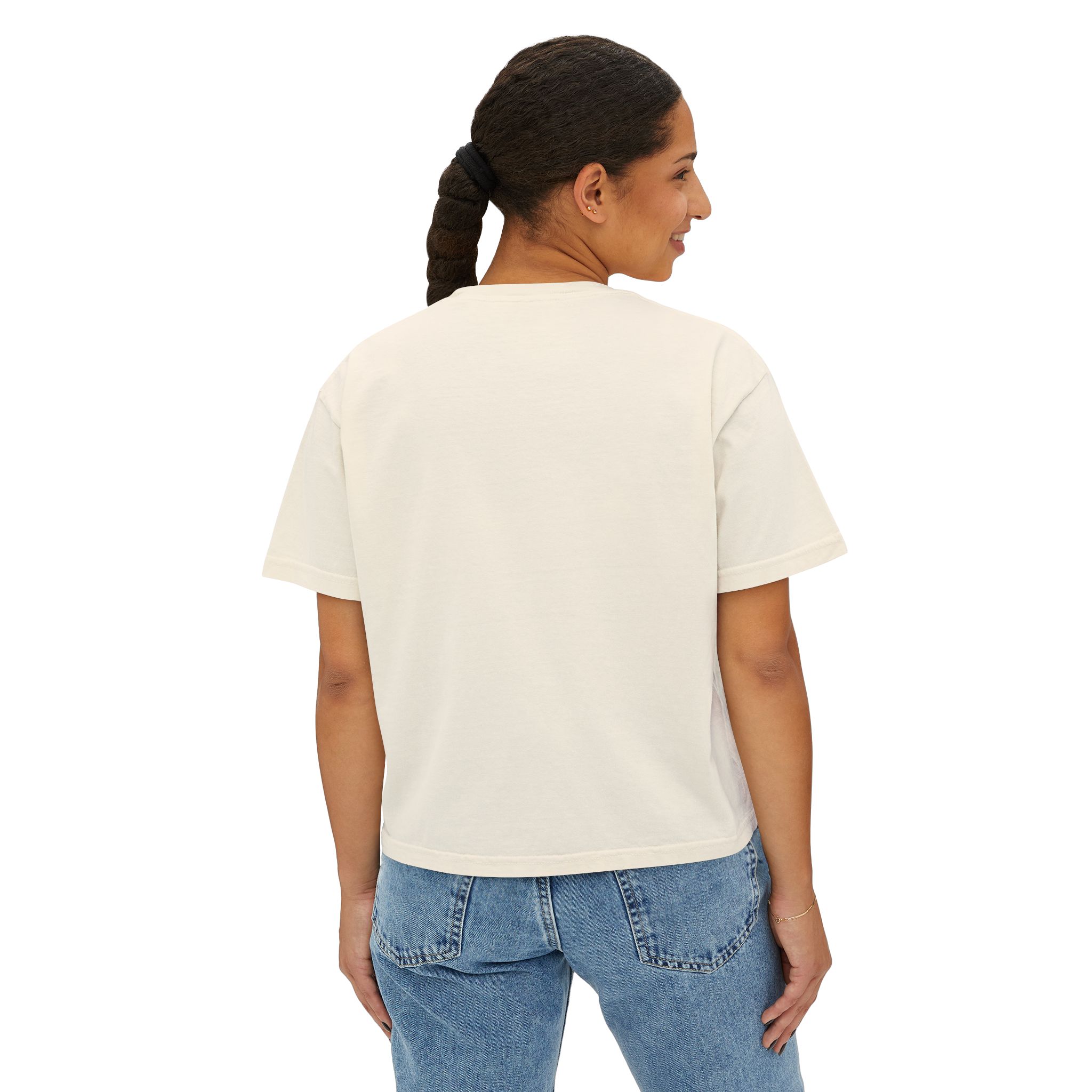 Getting Nice Cannabis Graphic Women's Boxy Tee - Image 8