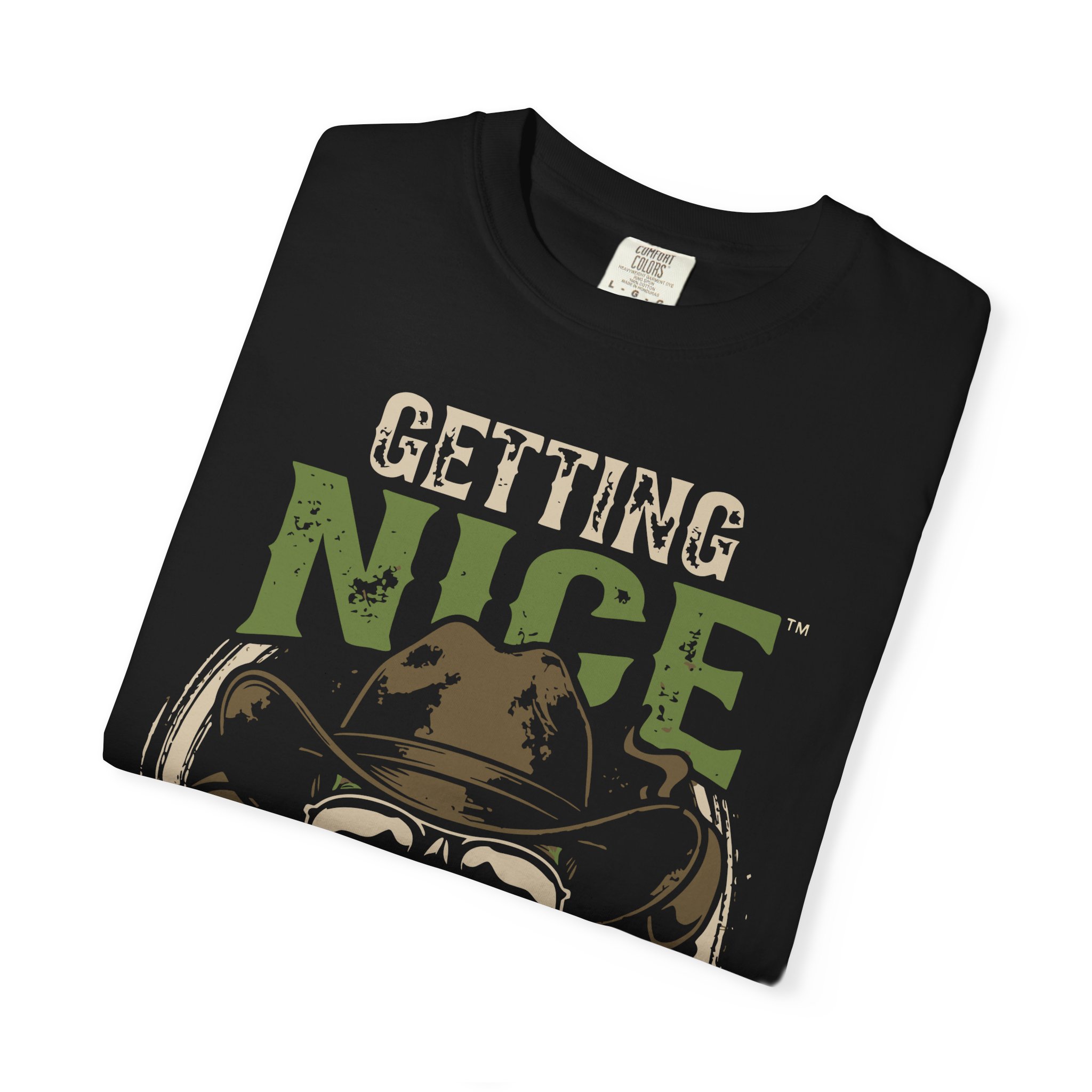 Getting Nice Skull Cowboy T-Shirt — Retro Western Graphic Tee - Image 51
