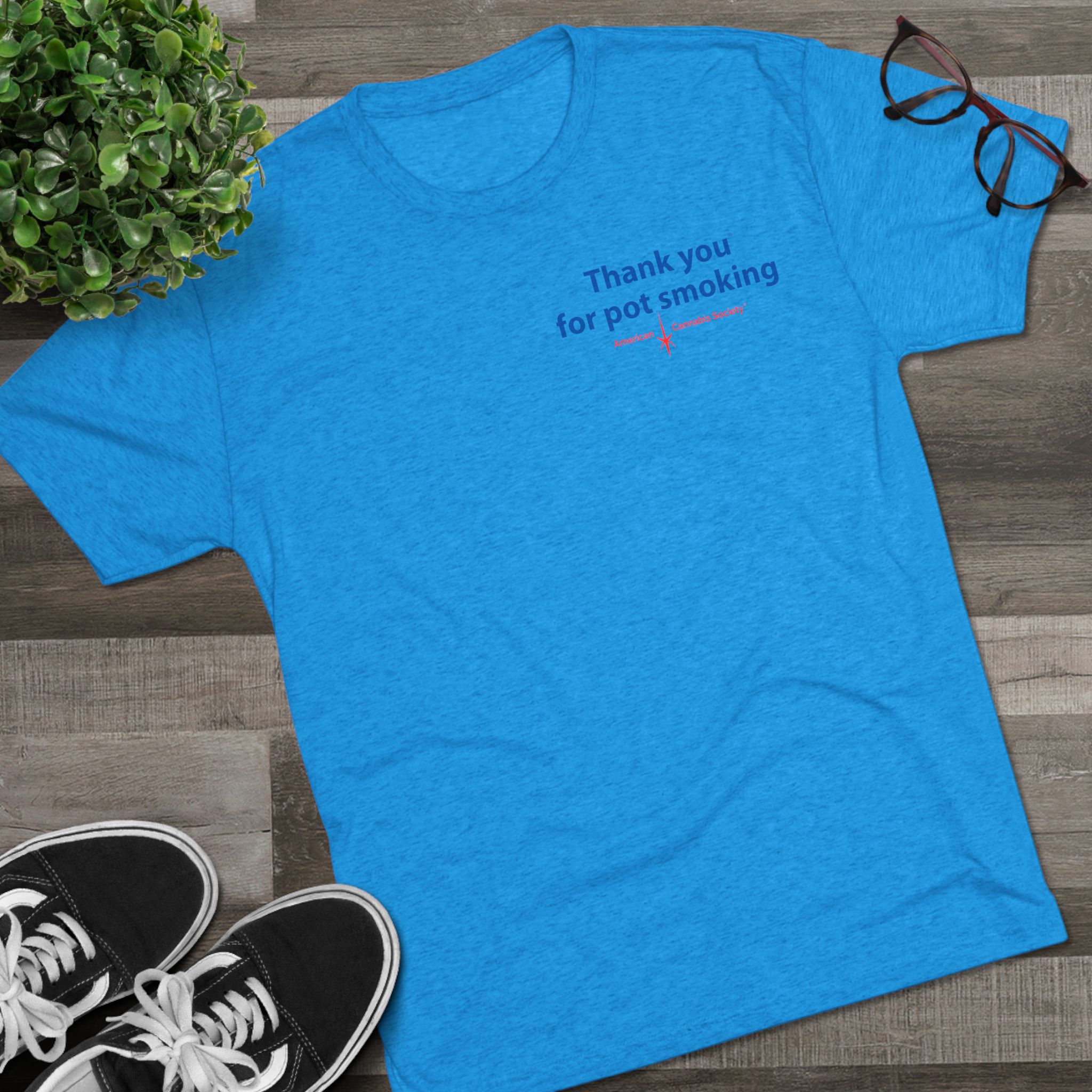 Thank You for Pot Smoking® Tri-Blend Crew Tee | ACS® Approved | THC Factor - Image 23