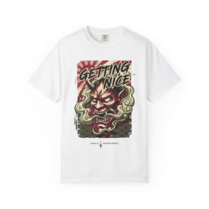 Getting Nice™ Oni Graphic T-Shirt — Japanese Demon Streetwear Tee