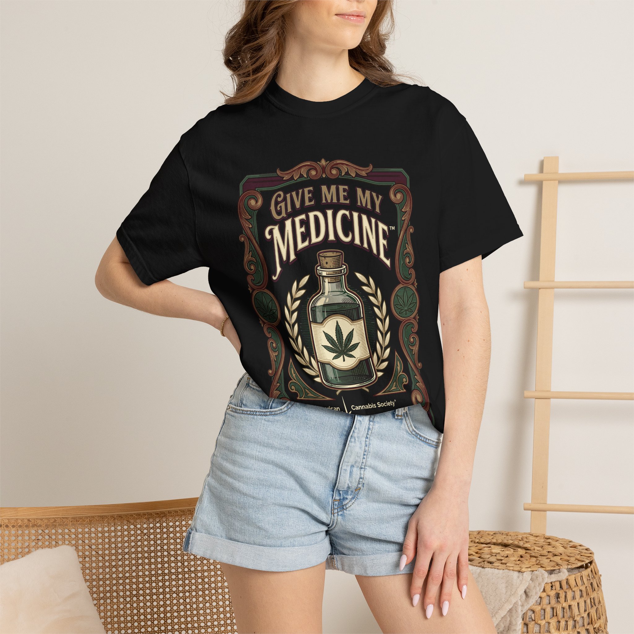Give Me My Medicine™ T-Shirt — Vintage Cannabis Bottle Graphic Tee - Image 36