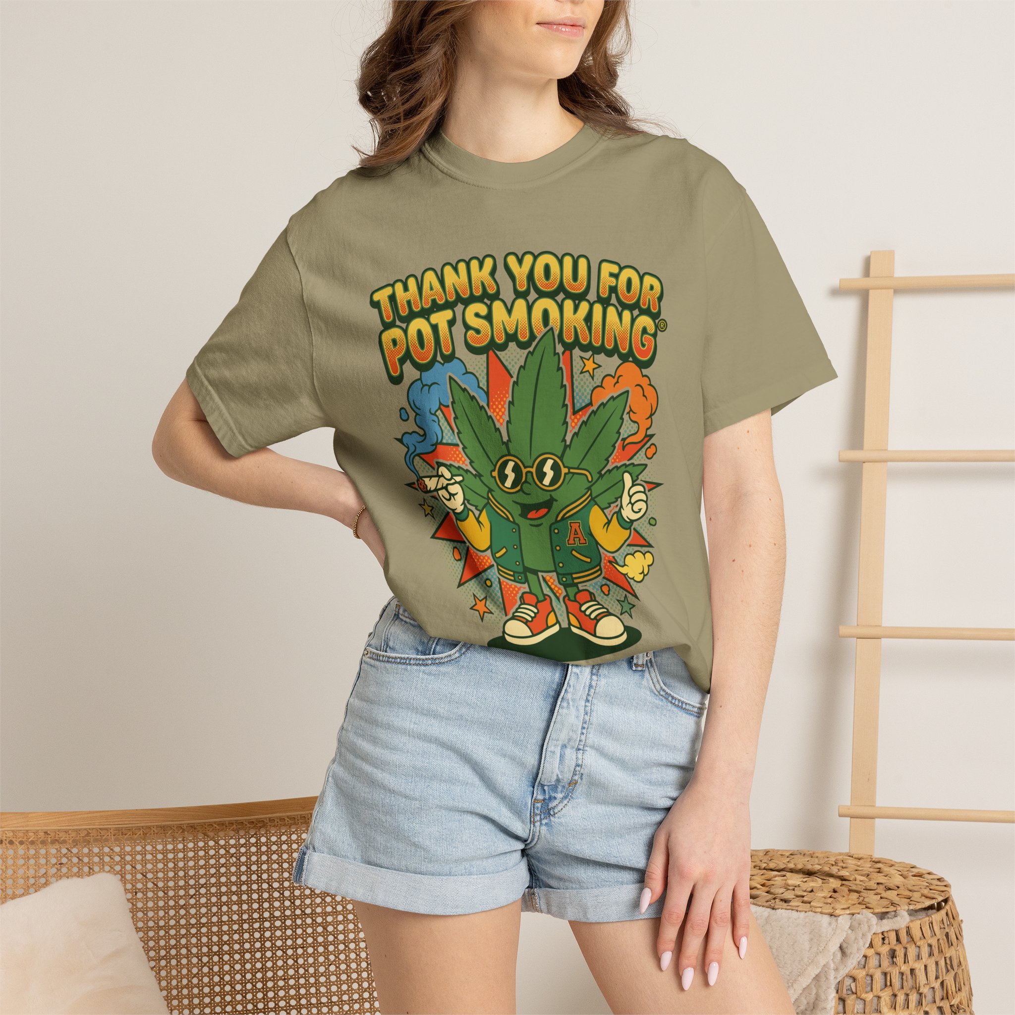 Thank You For Pot Smoking® Retro Cartoon T-Shirt - Image 12