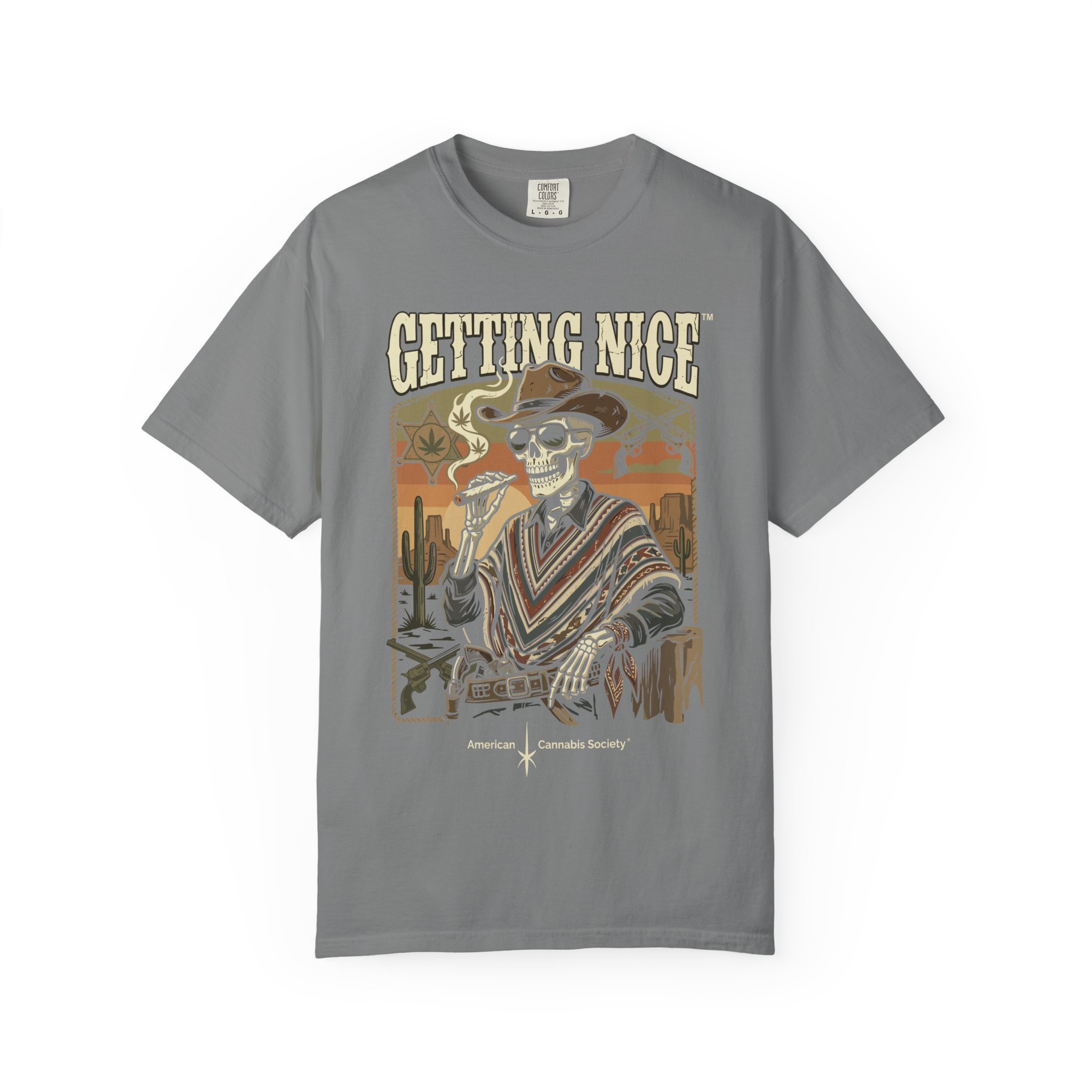 Getting Nice™ Skull T-Shirt — Retro Western Skeleton Graphic Tee - Image 21