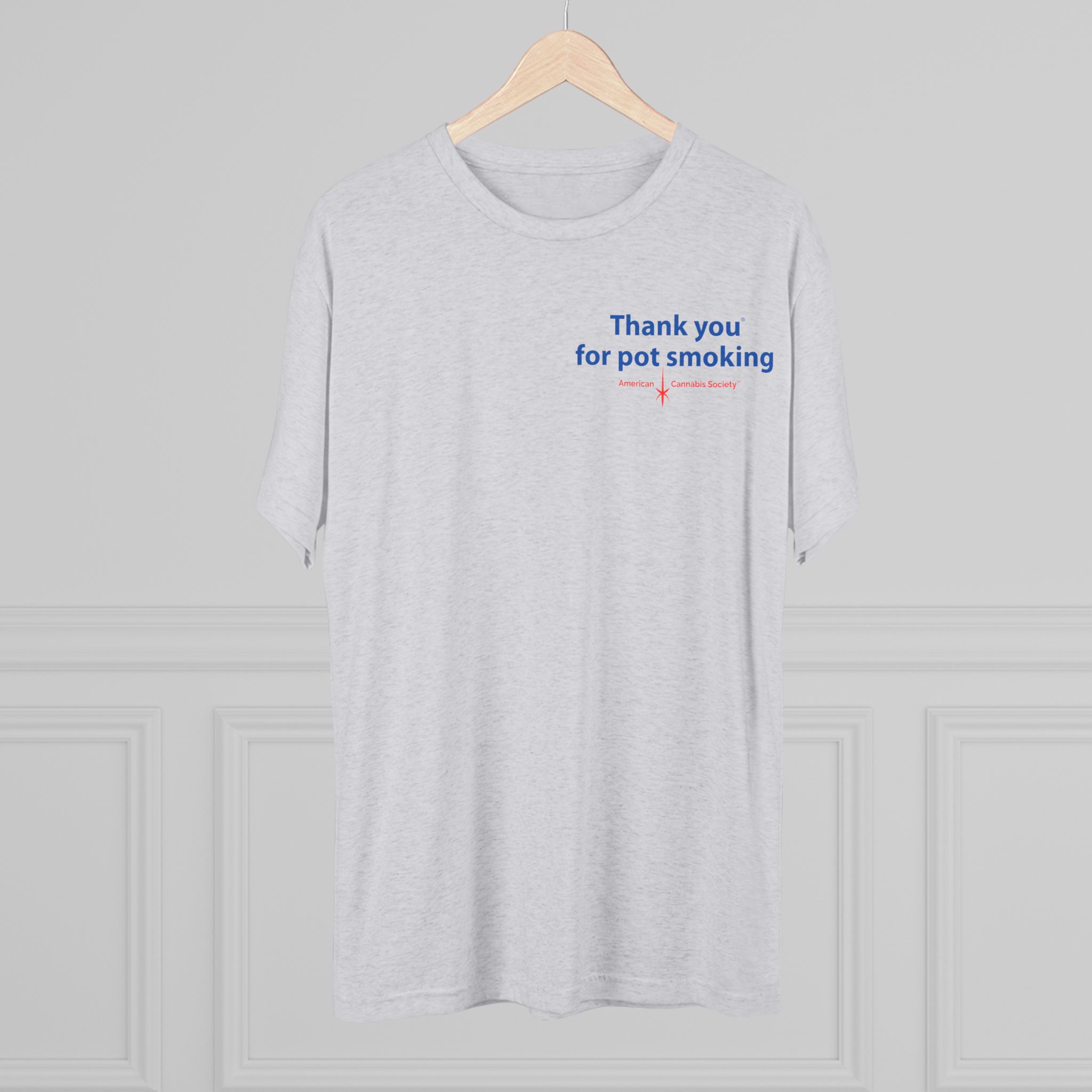 Thank You for Pot Smoking® Tri-Blend Crew Tee | ACS® Approved | THC Factor - Image 40