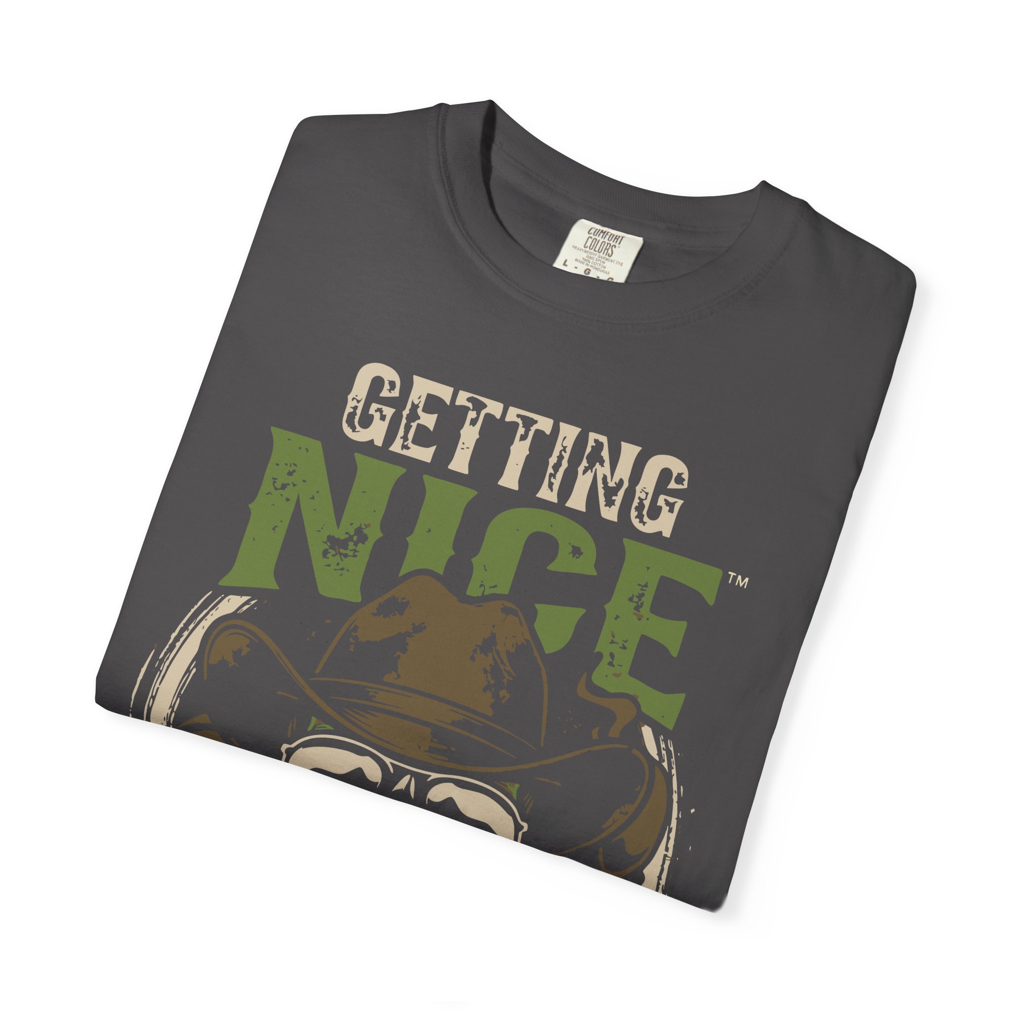 Getting Nice Skull Cowboy T-Shirt — Retro Western Graphic Tee - Image 47