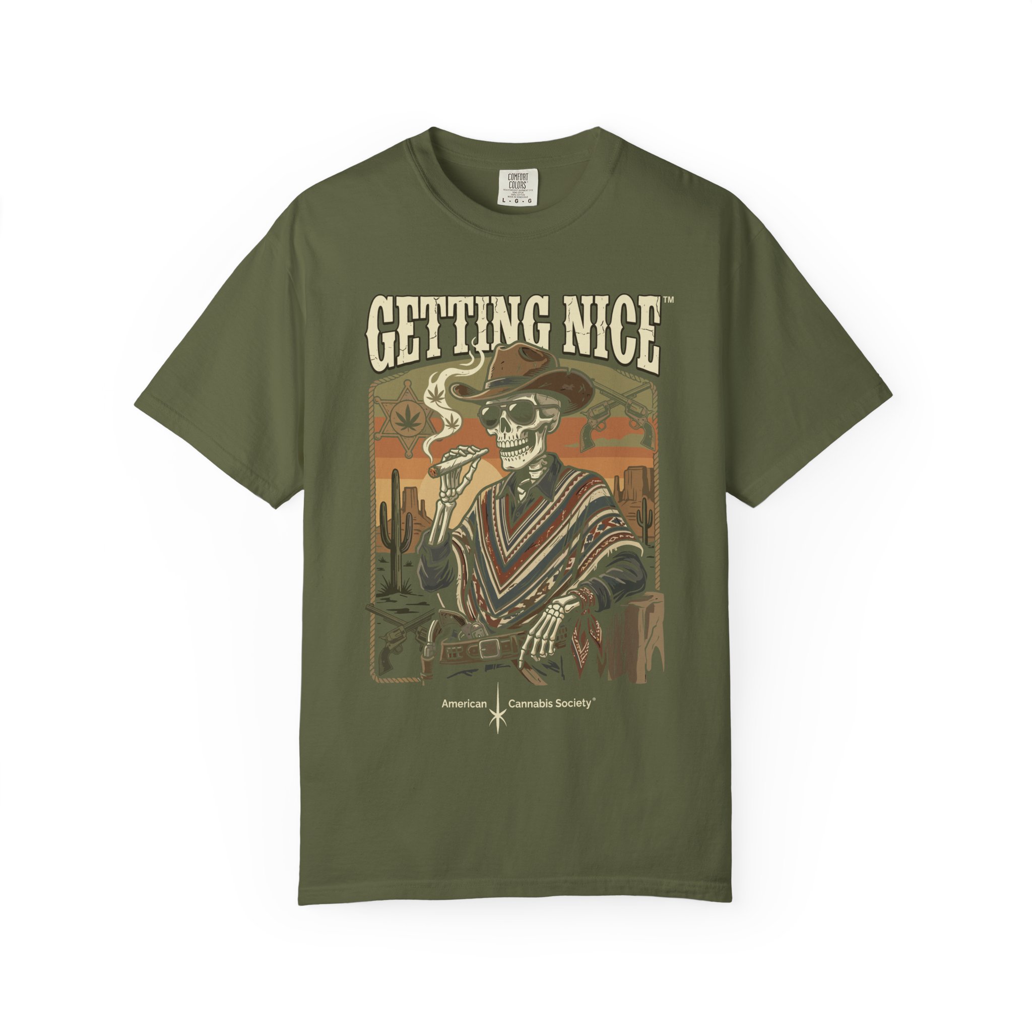Getting Nice™ Skull T-Shirt — Retro Western Skeleton Graphic Tee - Image 29