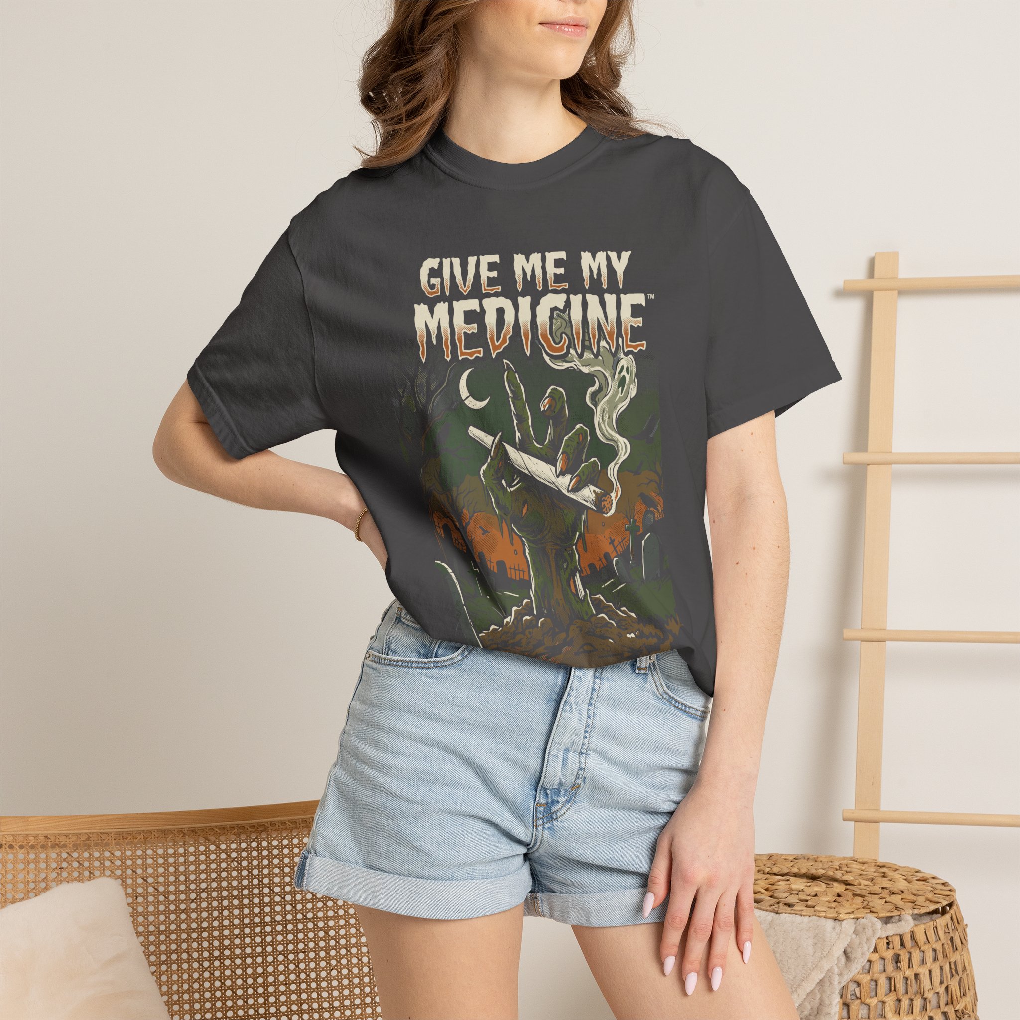 Give Me My Medicine™ Retro Horror Surf Band Tee - Image 44
