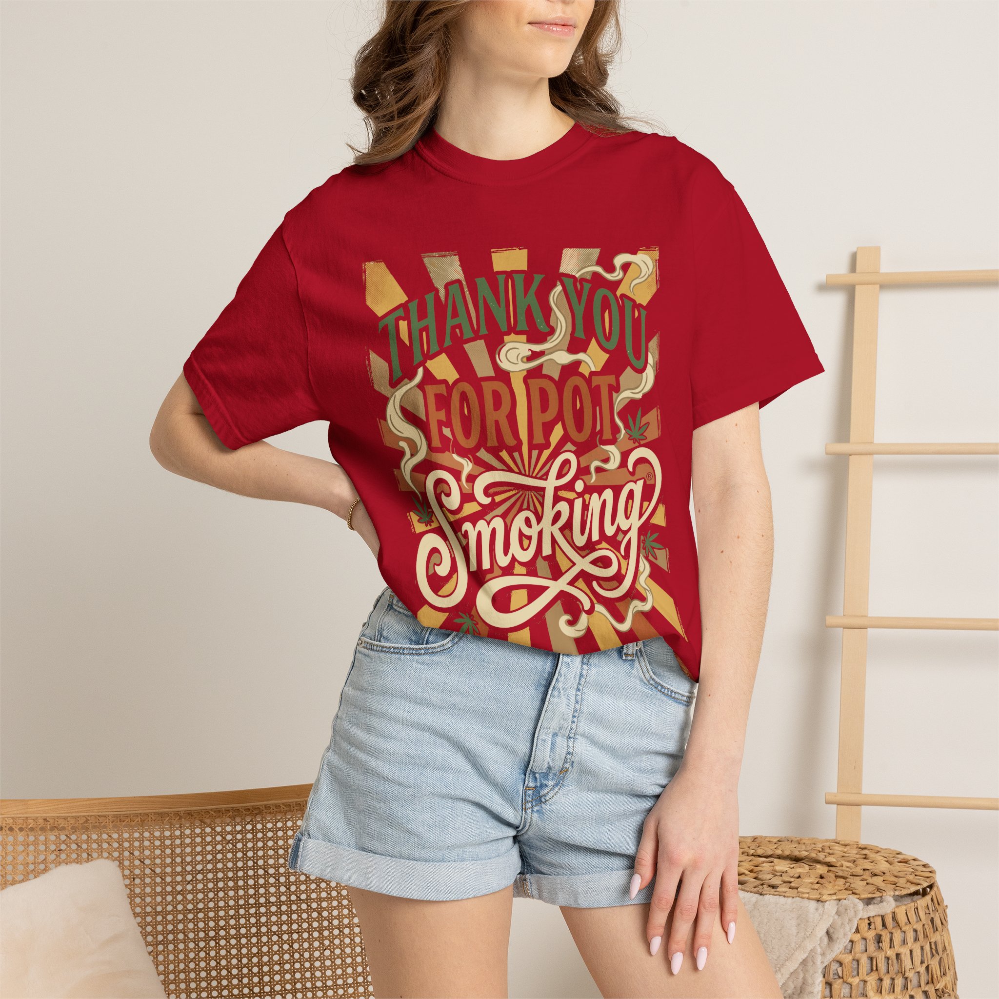 Thank You For Pot Smoking® T-Shirt — Vintage Cannabis Graphic Tee - Image 60