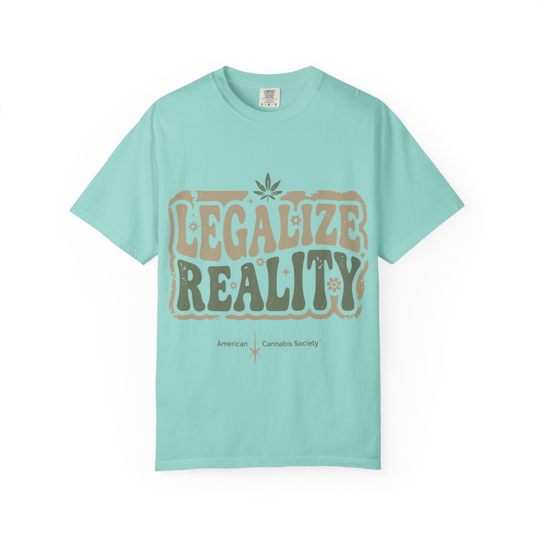 American Cannabis Society® “Legalize Reality” T-Shirt — Retro Cannabis Advocacy Graphic Tee - Image 9