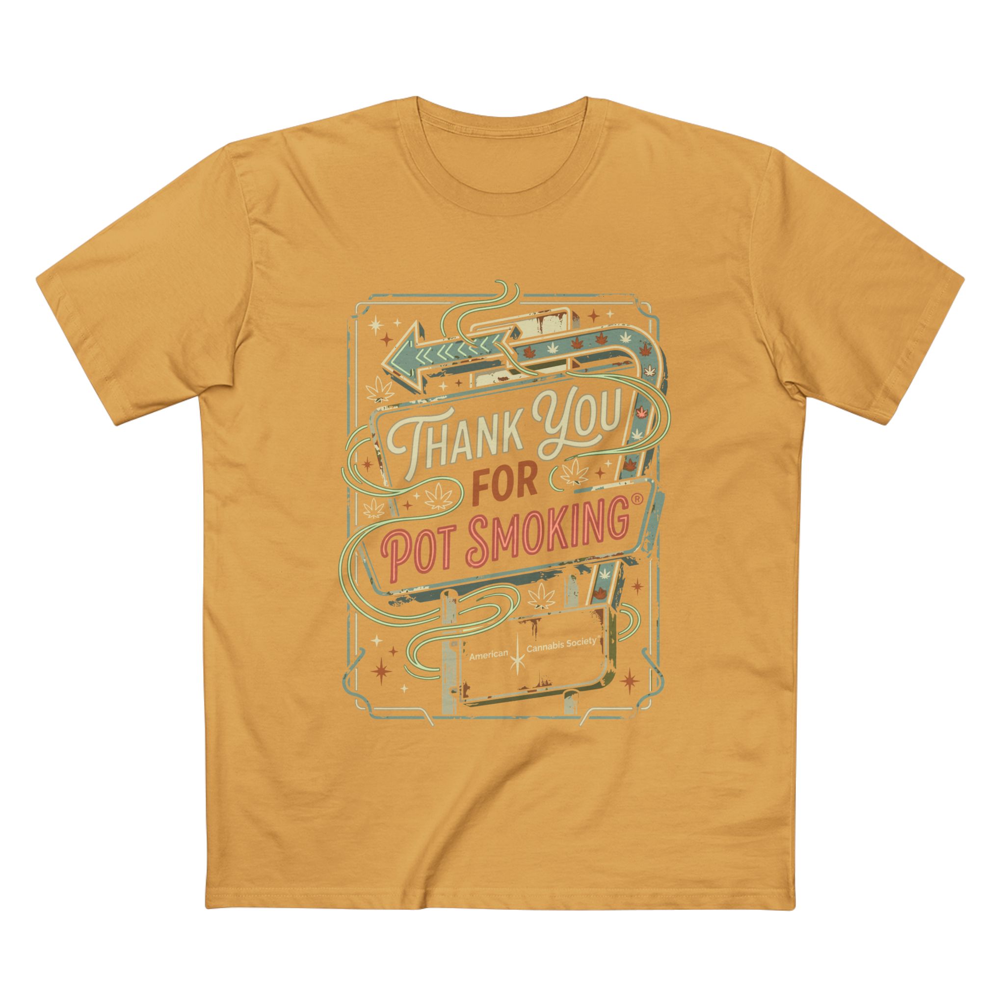 Thank You for Pot Smoking T-Shirt – Retro Cannabis Graphic Tee - Image 33