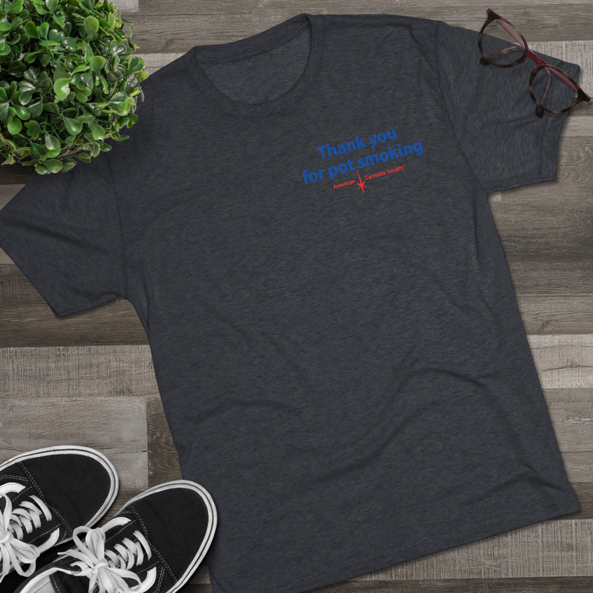 Thank You for Pot Smoking® Tri-Blend Crew Tee | ACS® Approved | THC Factor - Image 35