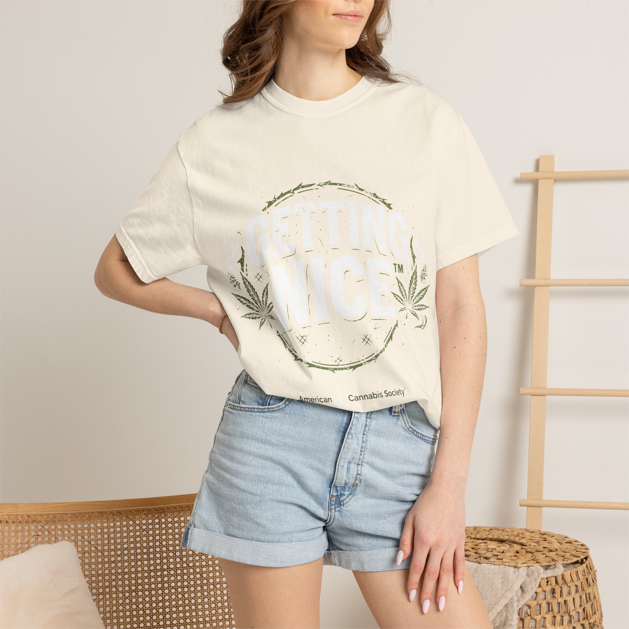 Cannabis Leaf Vintage Logo T-Shirt — American Cannabis Society® Garment-Dyed Tee - Image 16