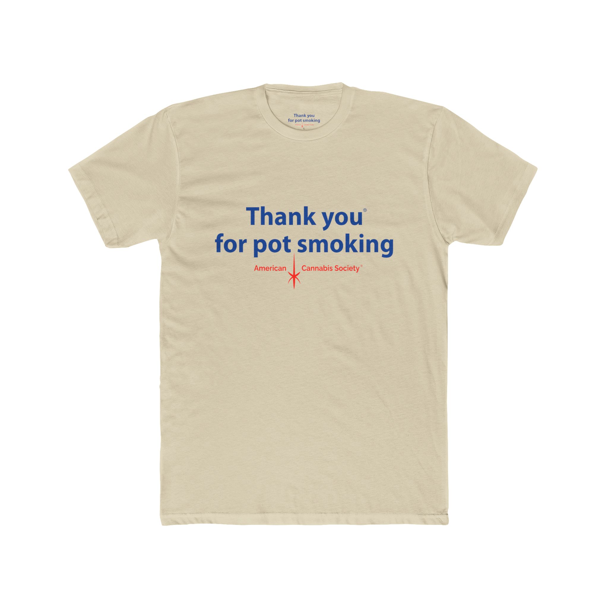 Thank You for Pot Smoking® Tee — Funny Cannabis Graphic T-Shirt | Next Level 3600 by GreenRX™ | American Cannabis Society® Approved - Image 16
