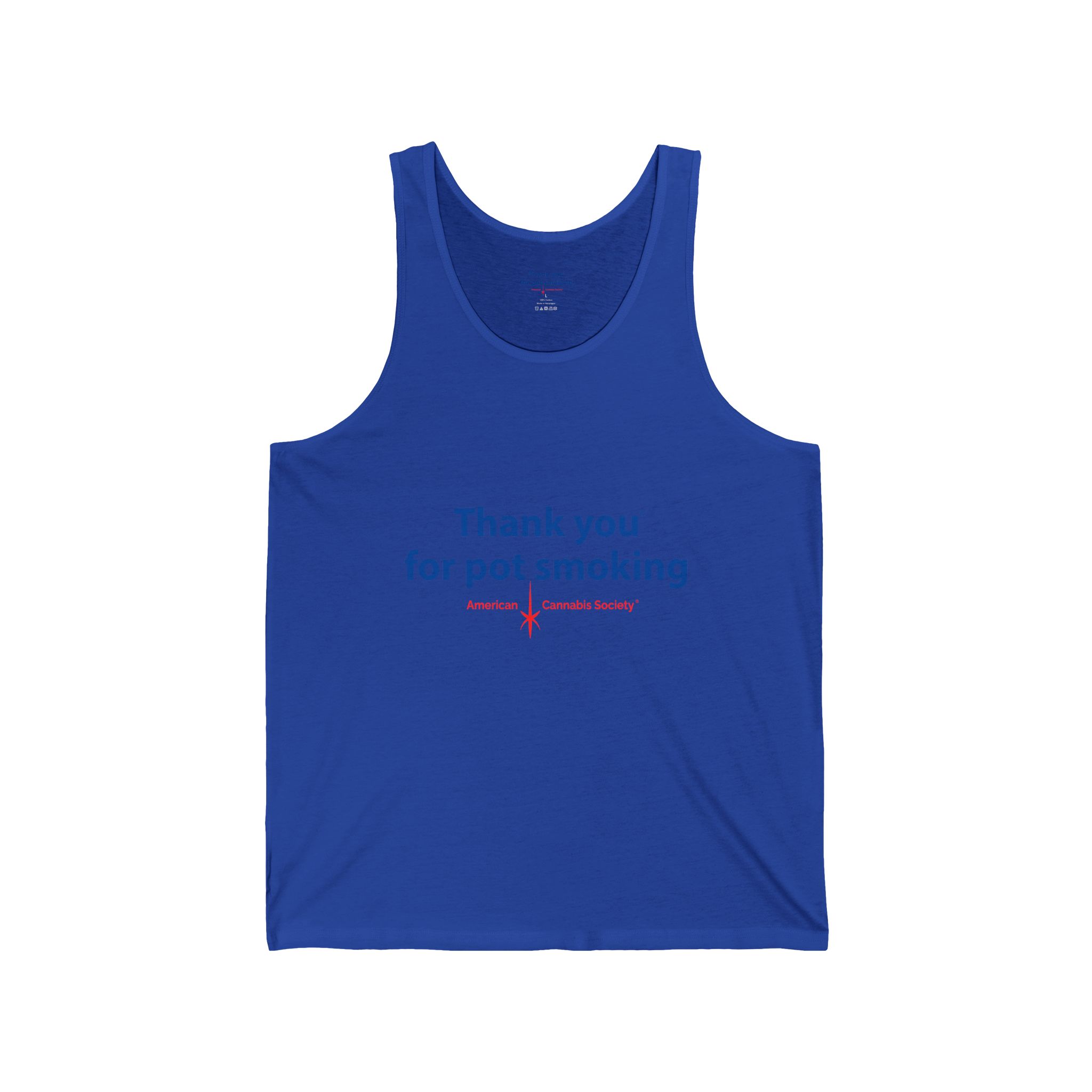 Thank You for Pot Smoking® Jersey Tank | ACS® Approved | THC Factor - Image 19