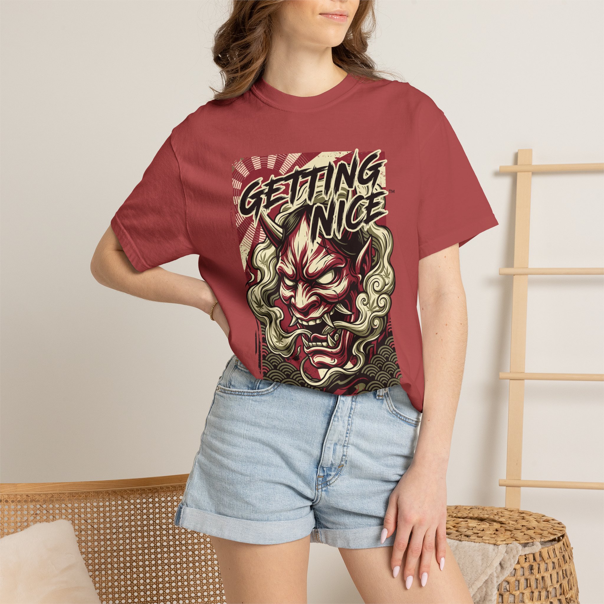 Getting Nice™ Oni Graphic T-Shirt — Japanese Demon Streetwear Tee - Image 56
