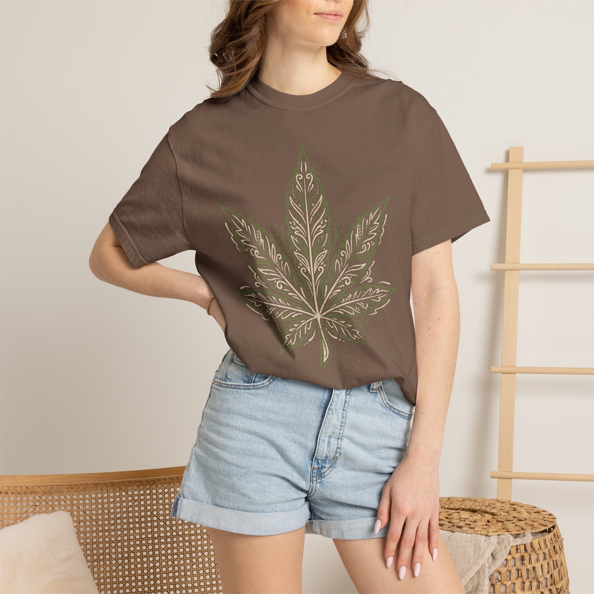 Cannabis Leaf Graphic T-Shirt – American Cannabis Society® Minimal Tee - Image 28