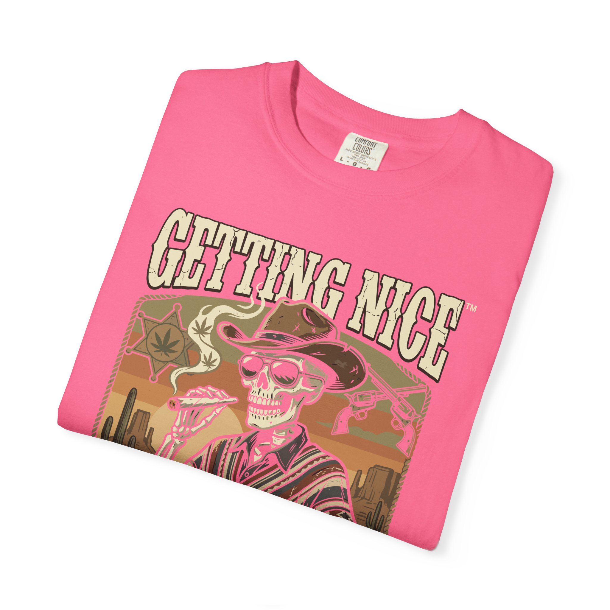 Getting Nice™ Skull T-Shirt — Retro Western Skeleton Graphic Tee - Image 47