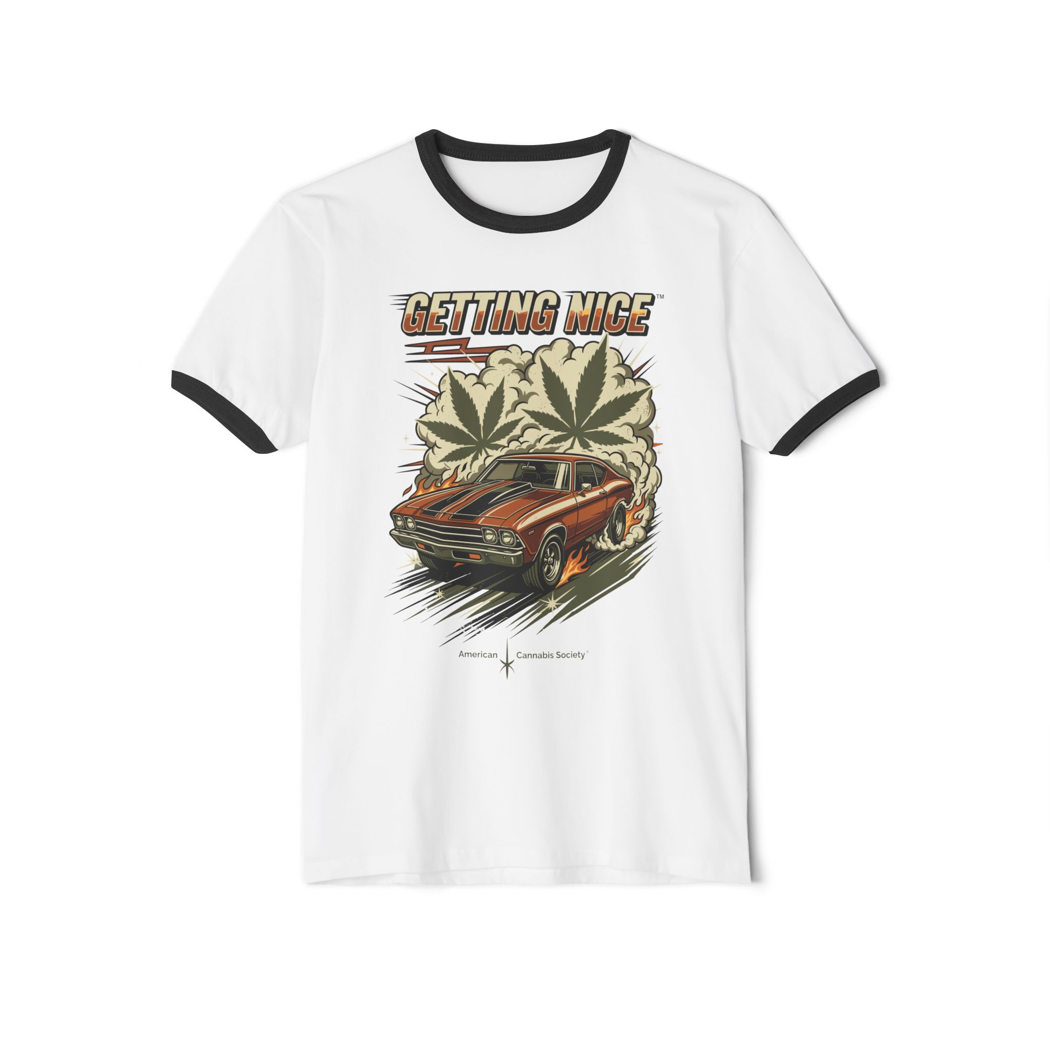 Getting Nice Vintage Car Ringer T-Shirt - Image 13