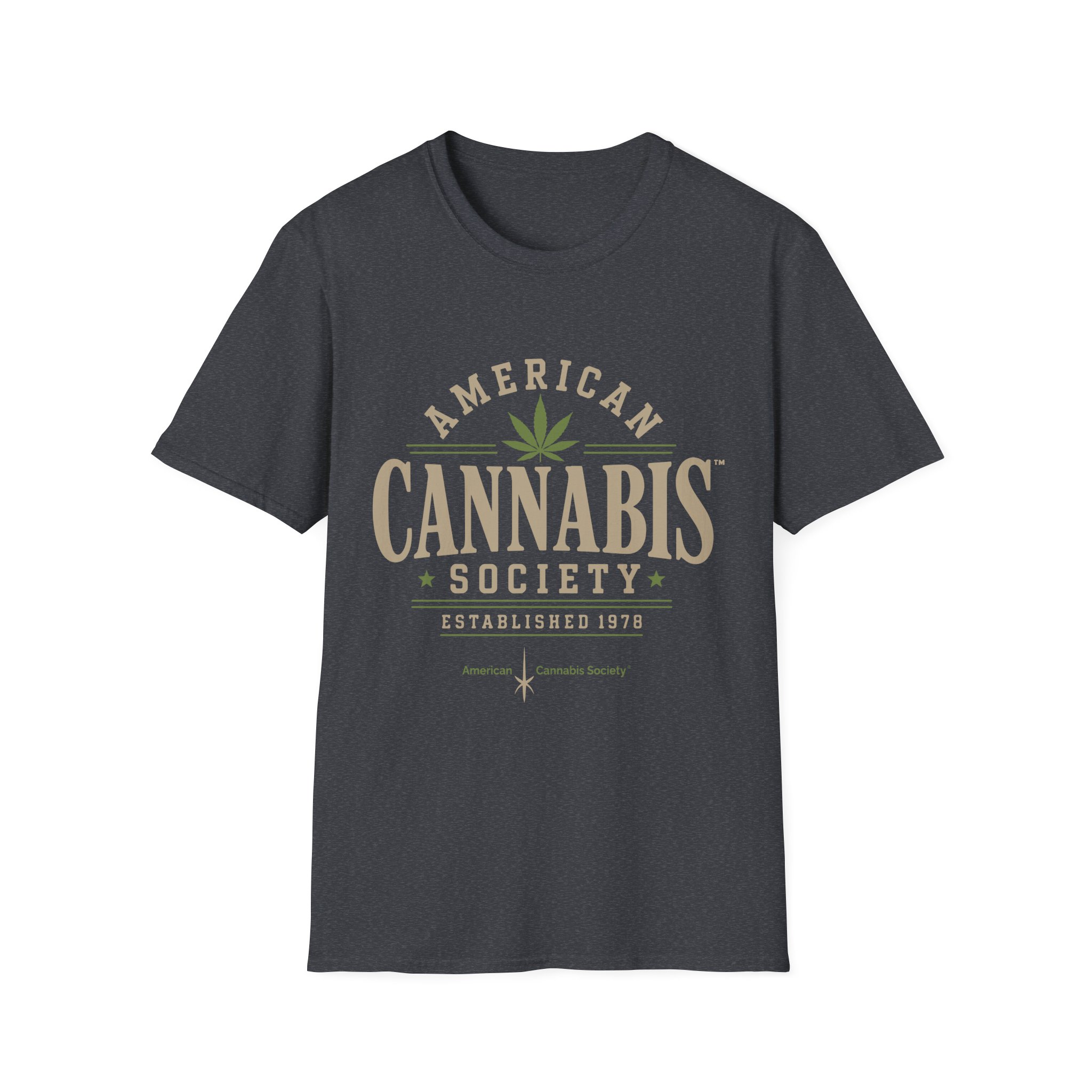 American Cannabis Society® T-Shirt — American Cannabis Society® Vintage Logo Tee - Image 37