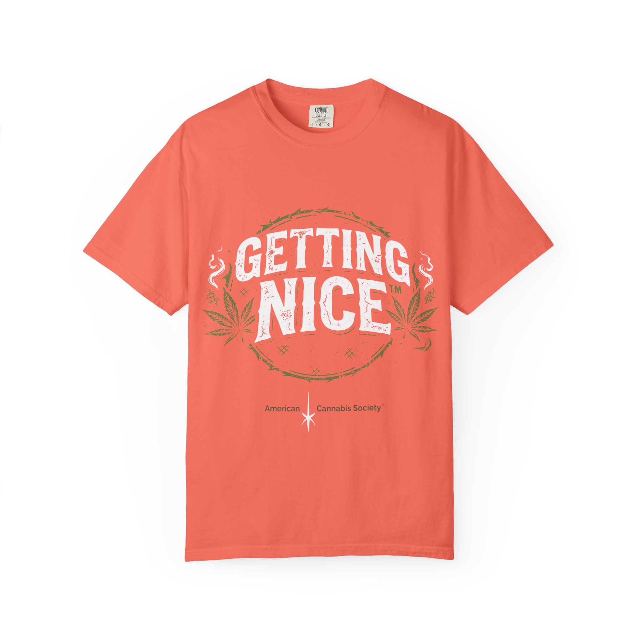 Cannabis Leaf Vintage Logo T-Shirt — American Cannabis Society® Garment-Dyed Tee - Image 9