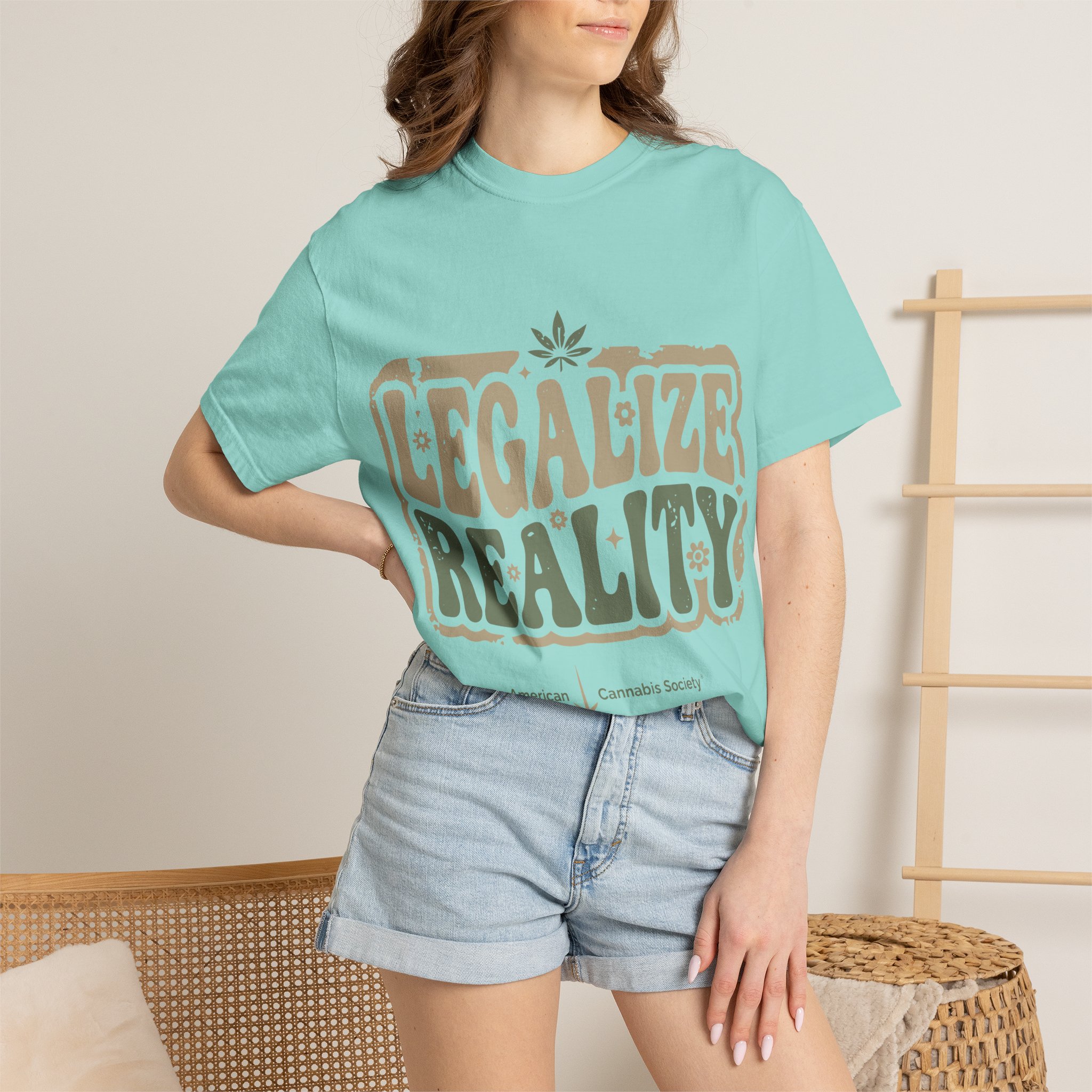American Cannabis Society® “Legalize Reality” T-Shirt — Retro Cannabis Advocacy Graphic Tee - Image 12