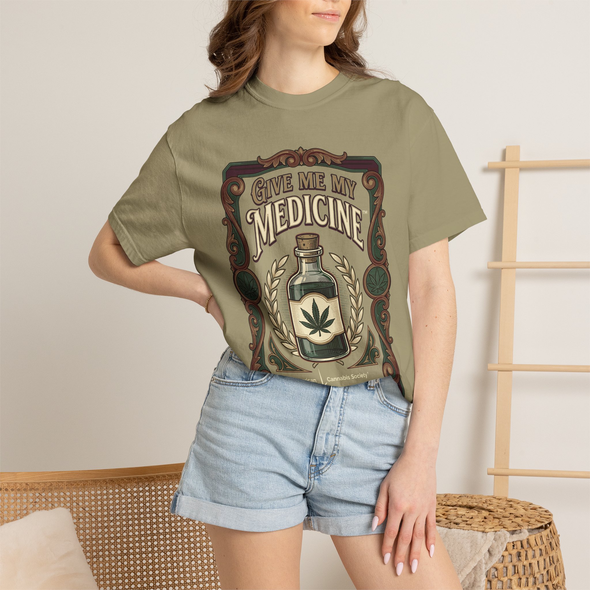 Give Me My Medicine™ T-Shirt — Vintage Cannabis Bottle Graphic Tee - Image 12
