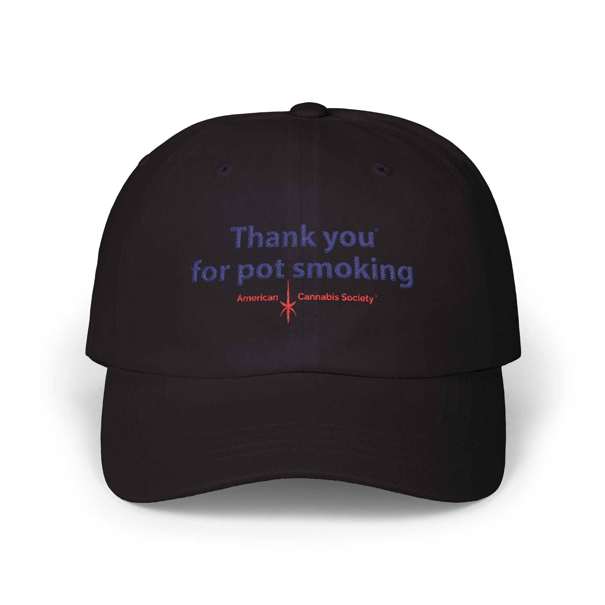Thank You for Pot Smoking® Classic Dad Cap — Embroidered Cannabis Slogan Hat | Yupoong by GreenRX™ | American Cannabis Society® Approved - Image 29
