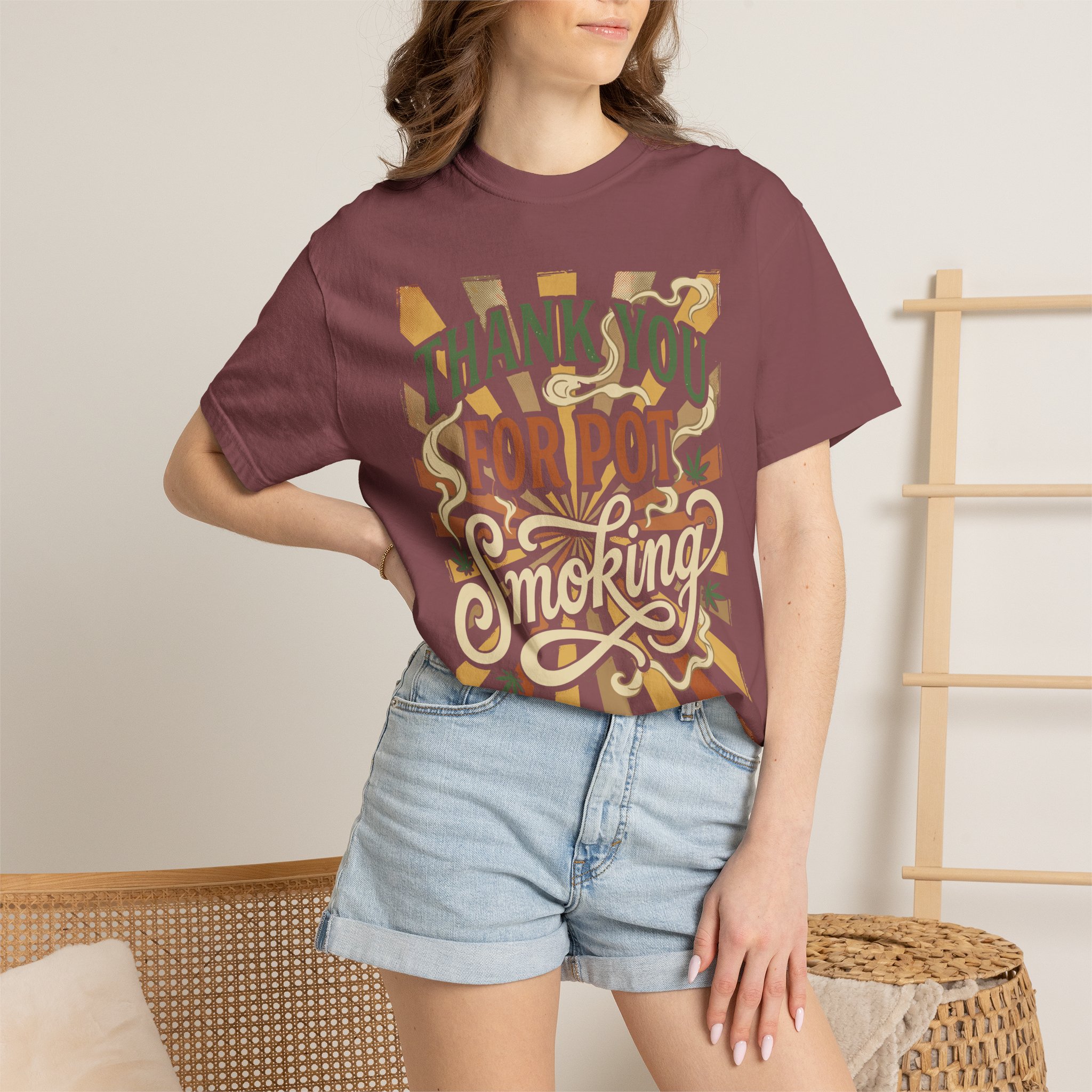 Thank You For Pot Smoking® T-Shirt — Vintage Cannabis Graphic Tee - Image 12