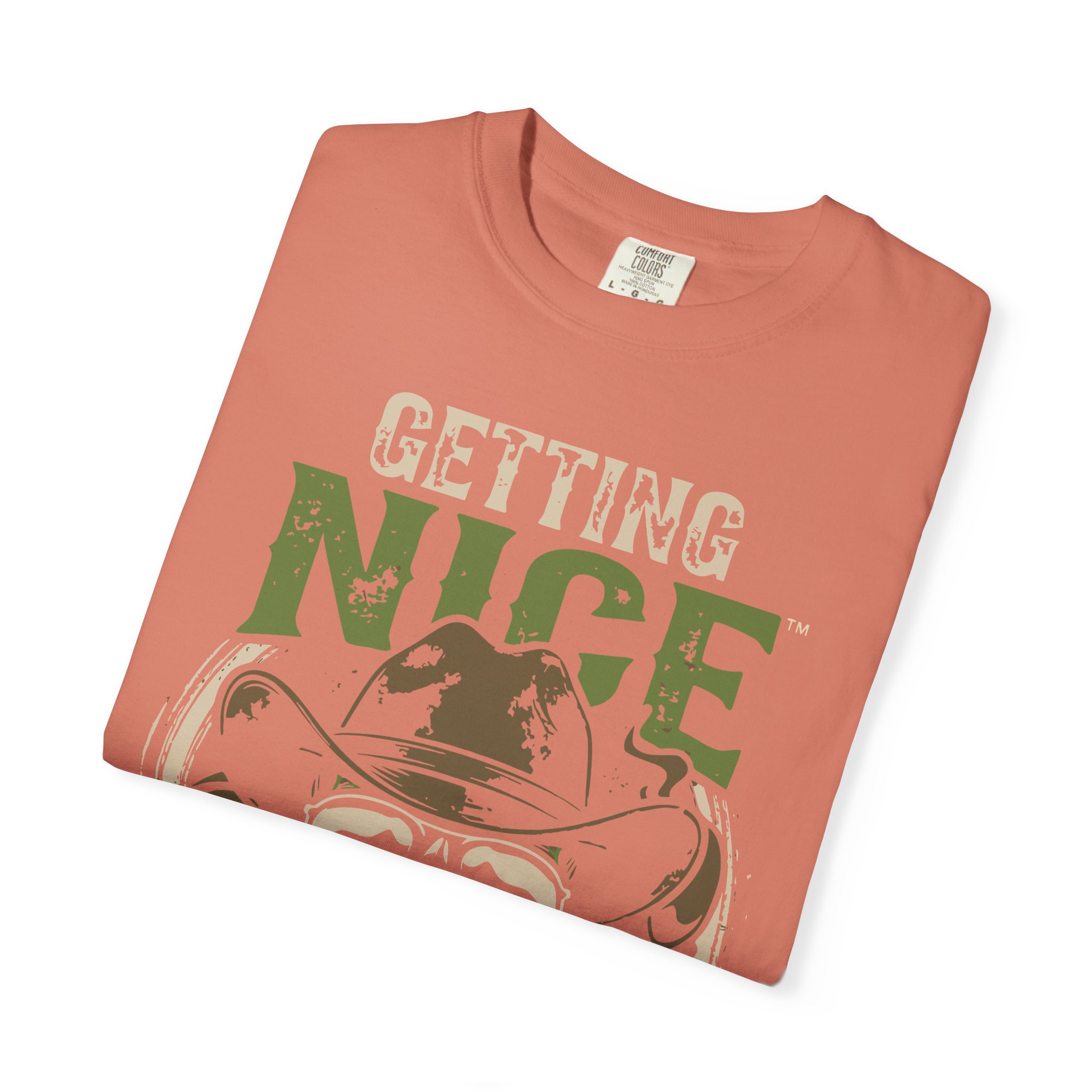 Getting Nice Skull Cowboy T-Shirt — Retro Western Graphic Tee - Image 7